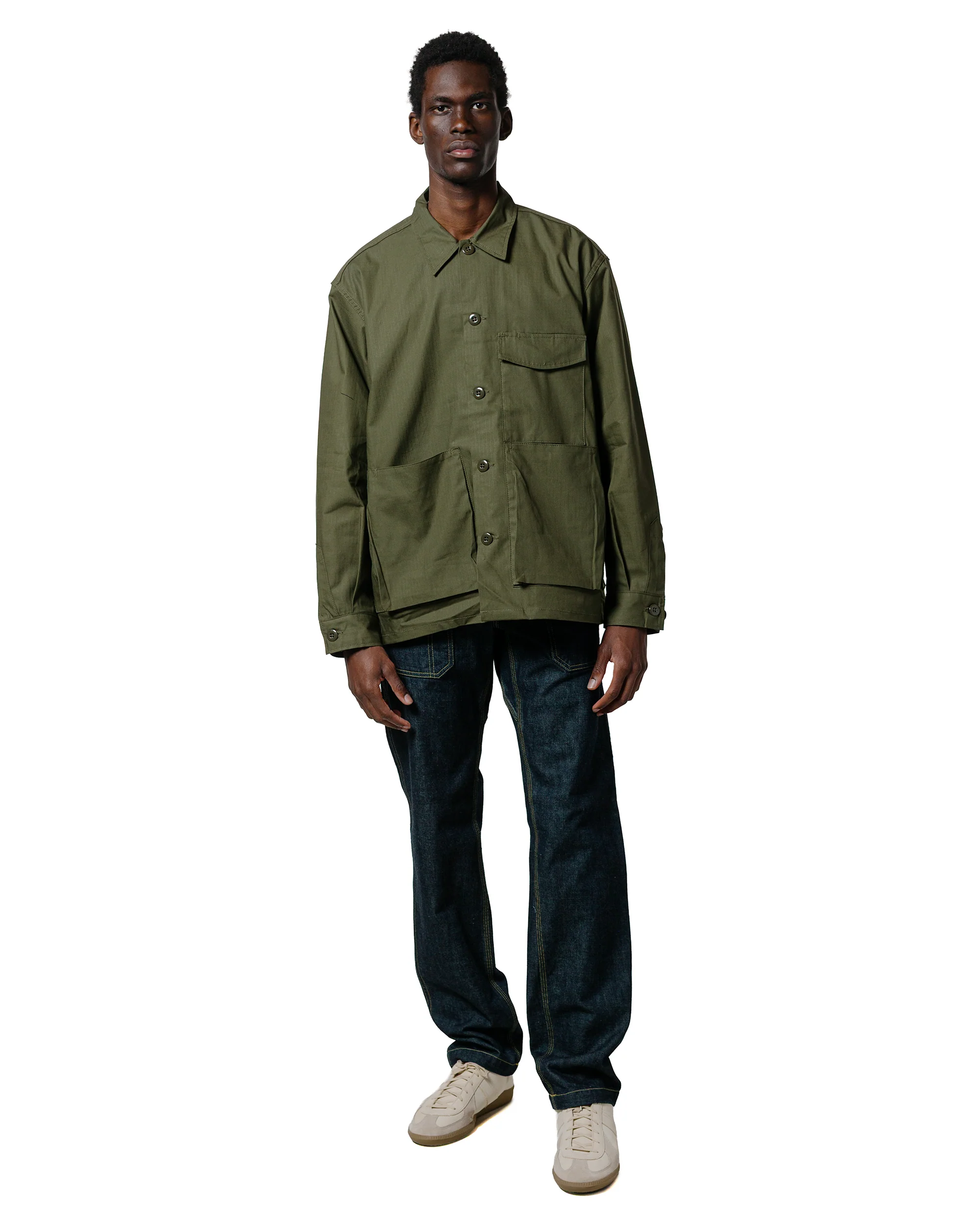 Sassafras Fall Leaf Sprayer Pants 13.5oz Denim Indigo - Image 4