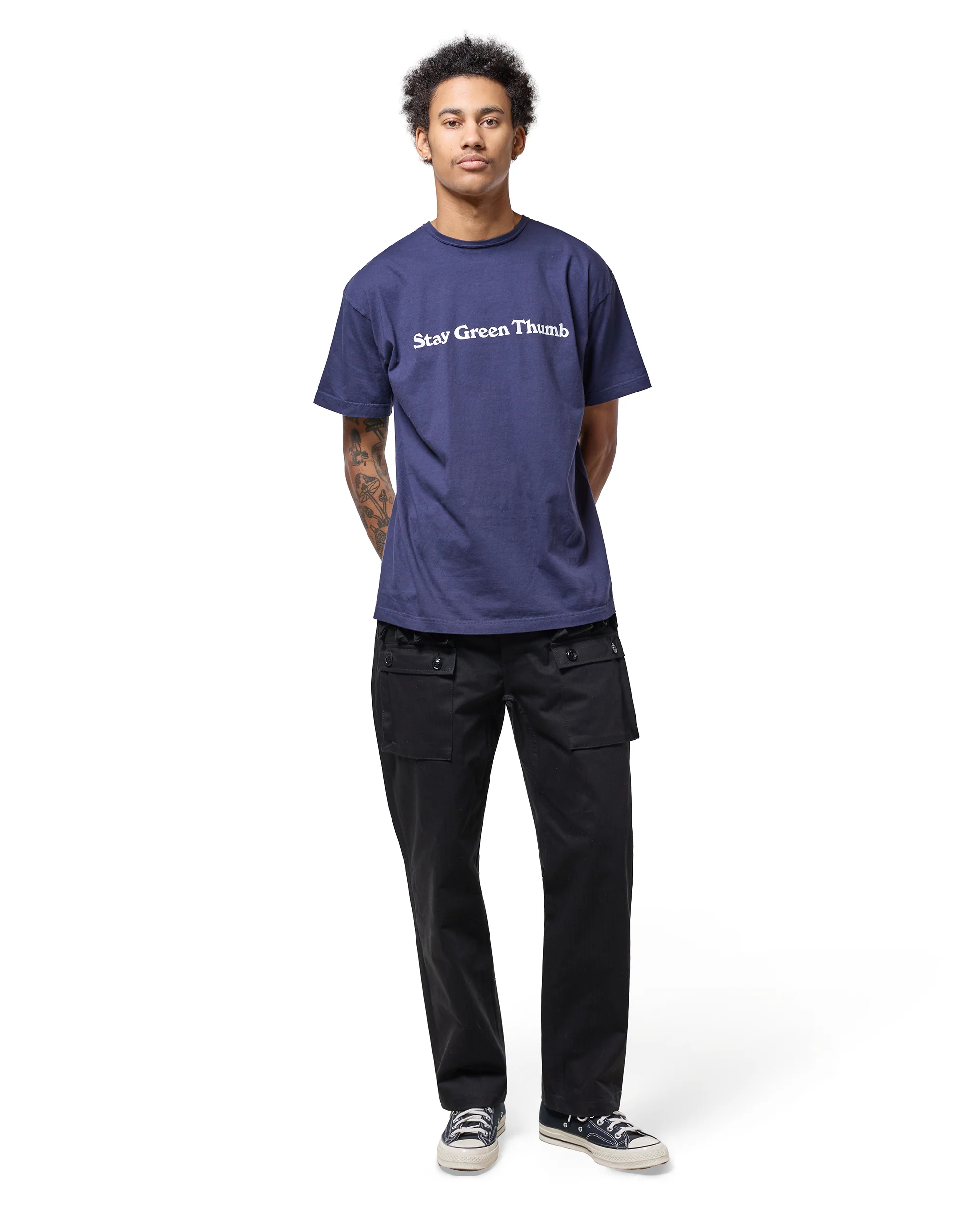 Sassafras G.D.U. Pants Herringbone Twill Black - Image 4