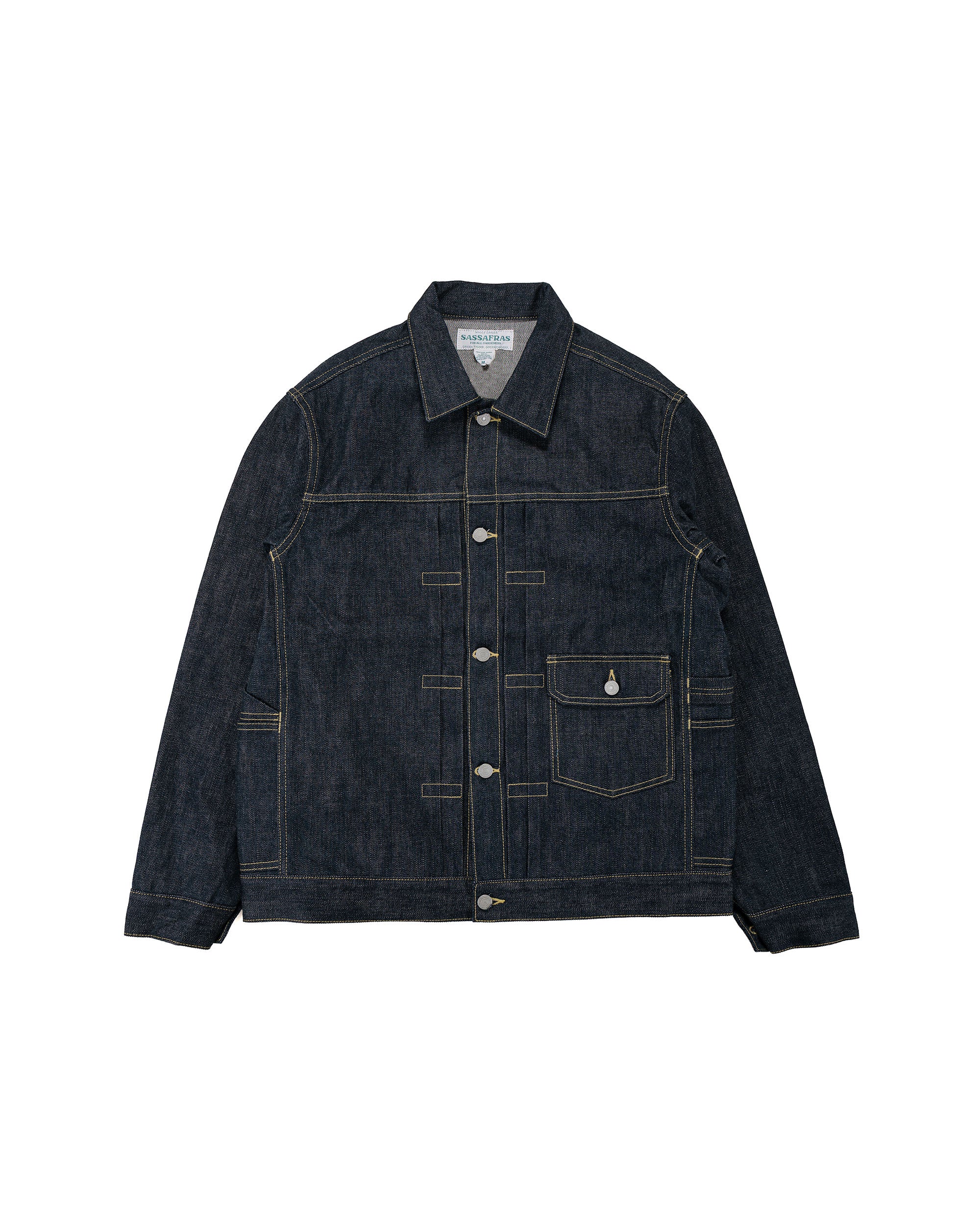 Sassafras Gardener R Jacket 14oz Denim Indigo