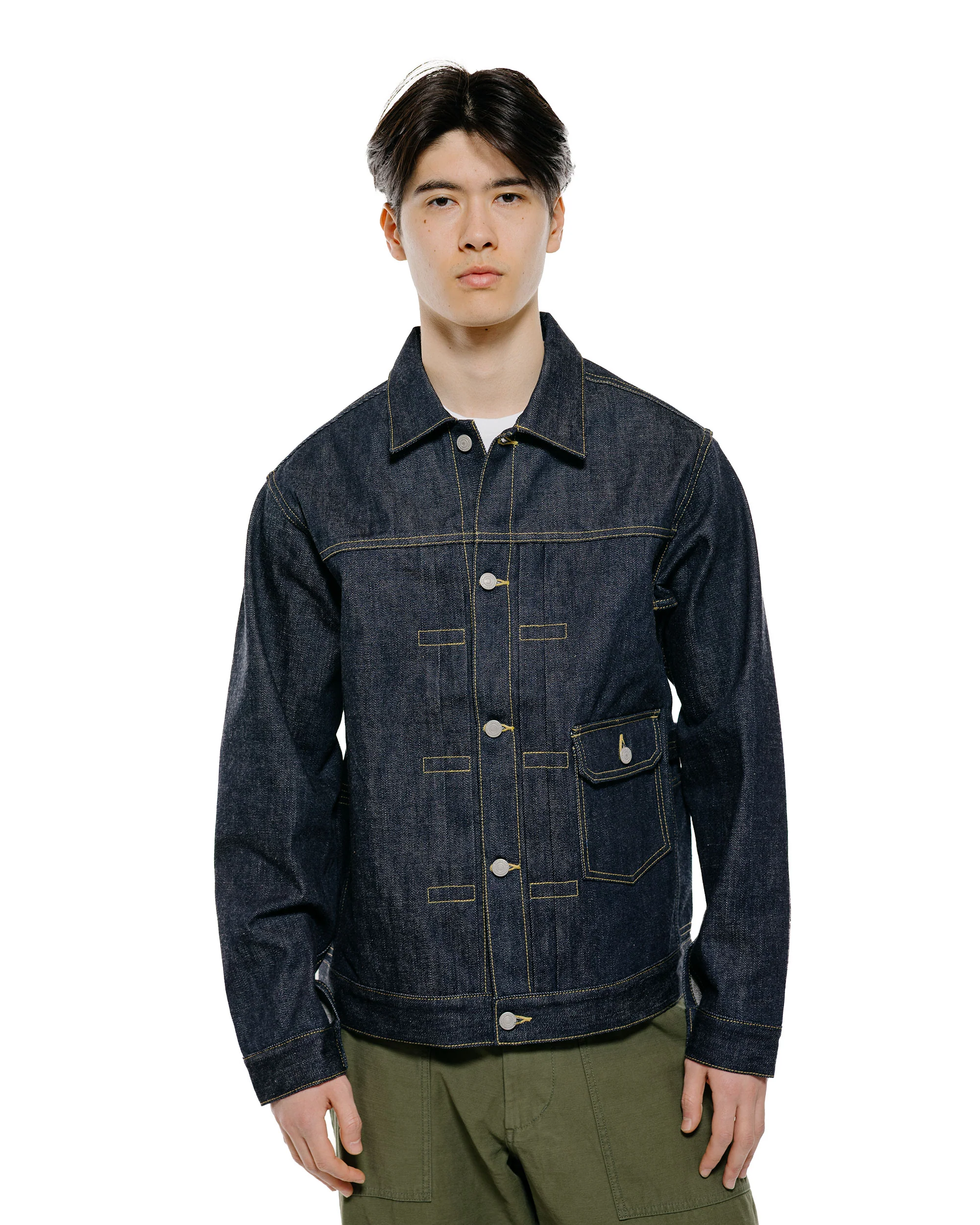 Sassafras Gardener R Jacket 14oz Denim Indigo - Image 2