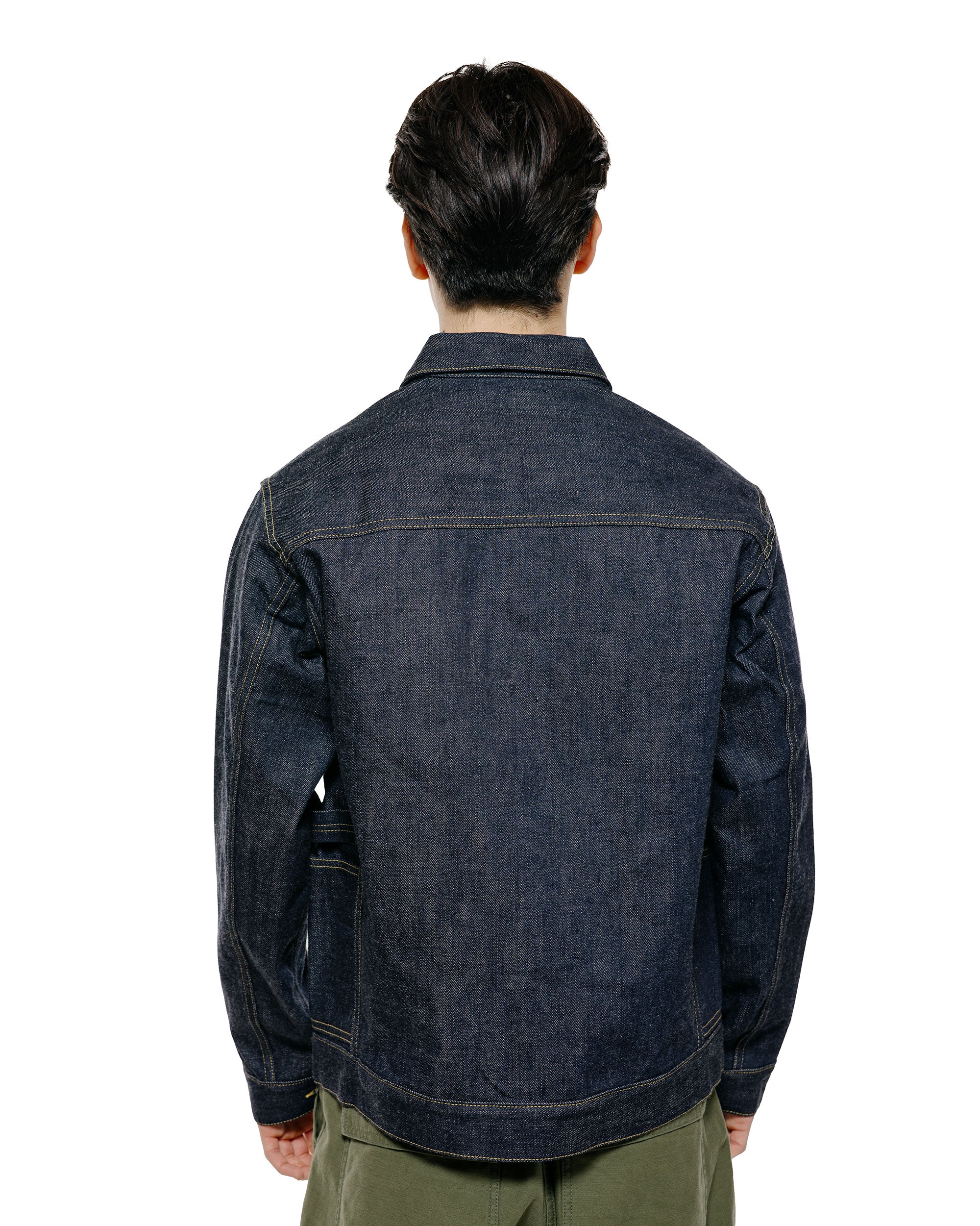 Sassafras Gardener R Jacket 14oz Denim Indigo - Image 3