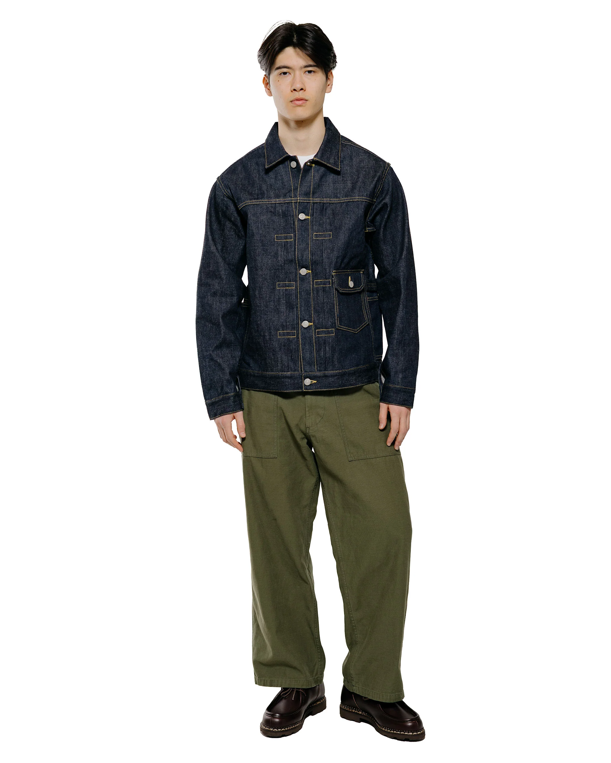Sassafras Gardener R Jacket 14oz Denim Indigo - Image 4