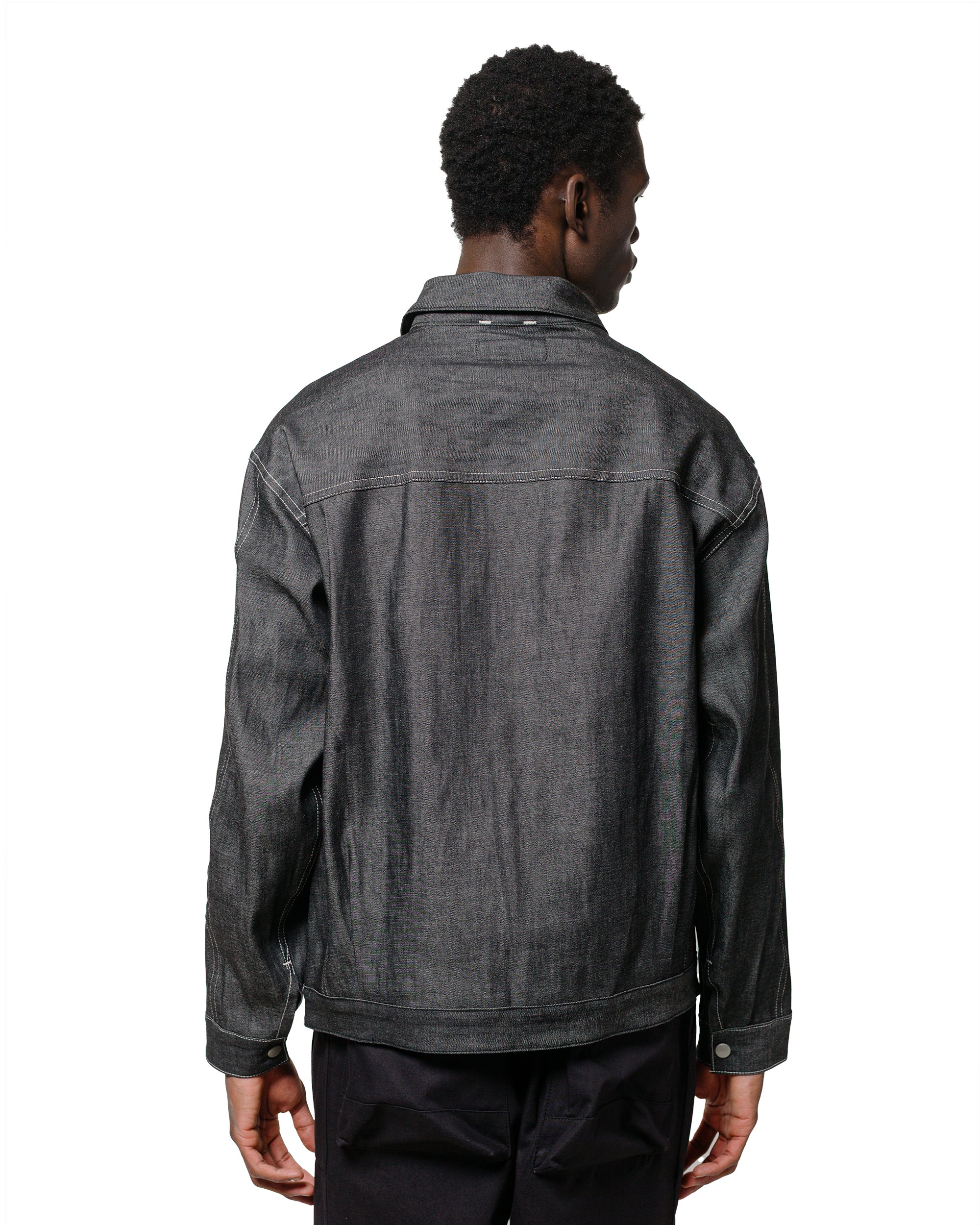 Sassafras Gardeners Jacket 8oz Military Denim Black - Image 3