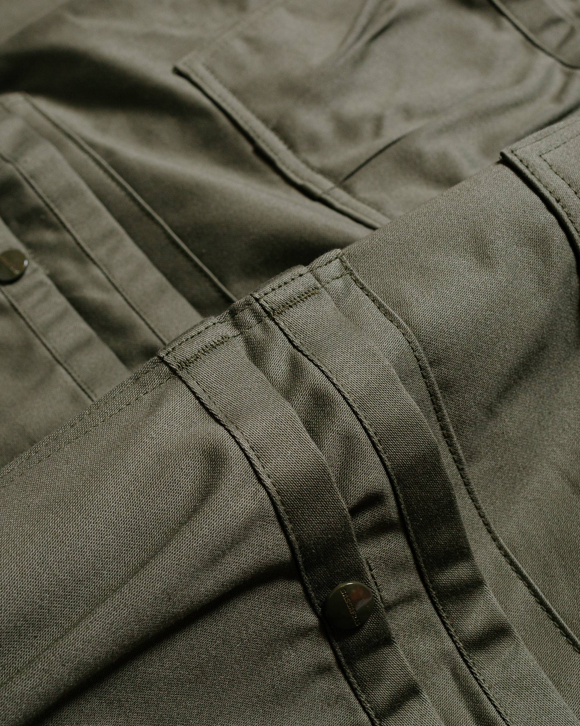 Sassafras Overgrown Fatigue Jacket Military Satin Olive - Image 4