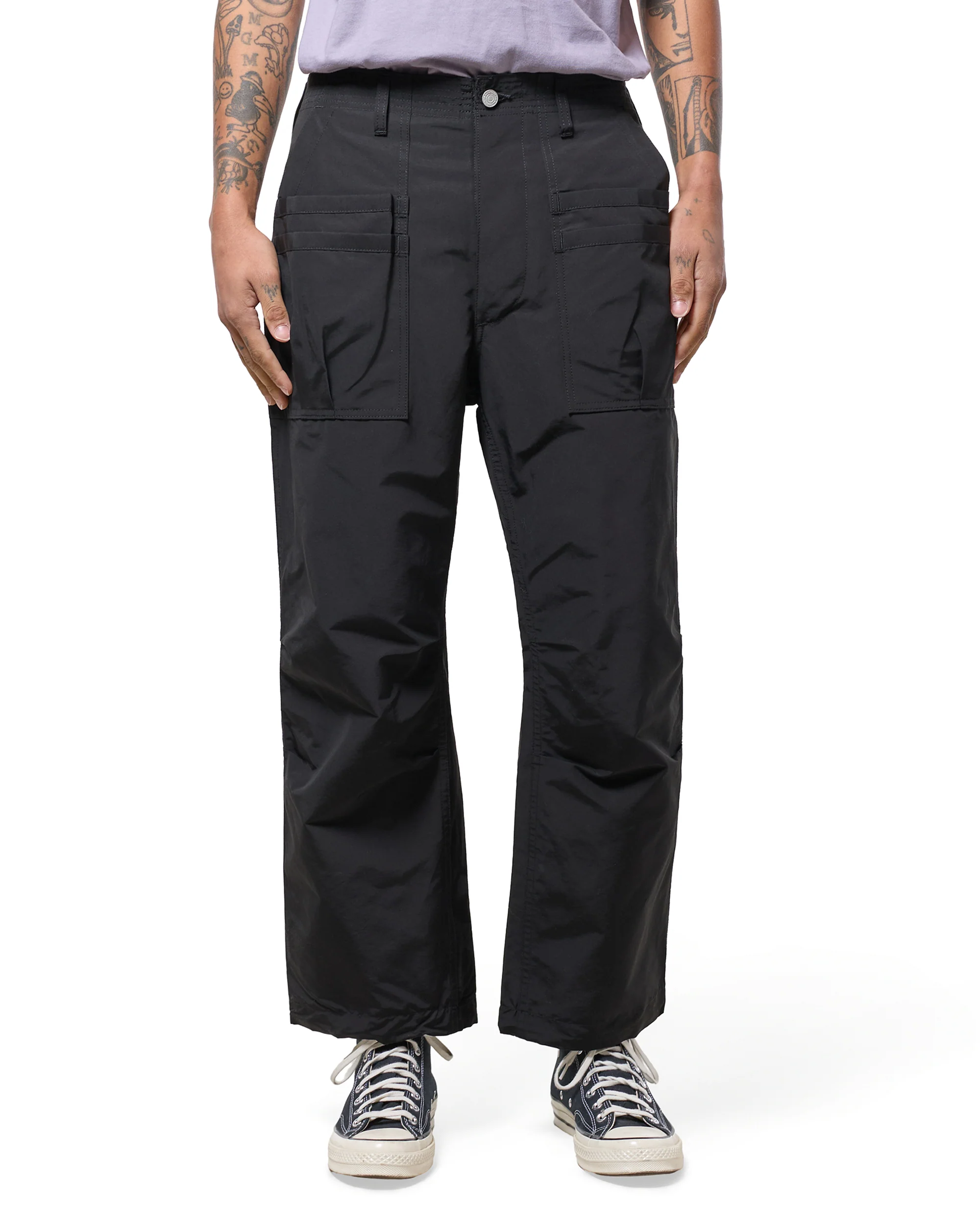 Sassafras Overgrown Fatigue Pants 60/40 Cotton Nylon Black - Image 2