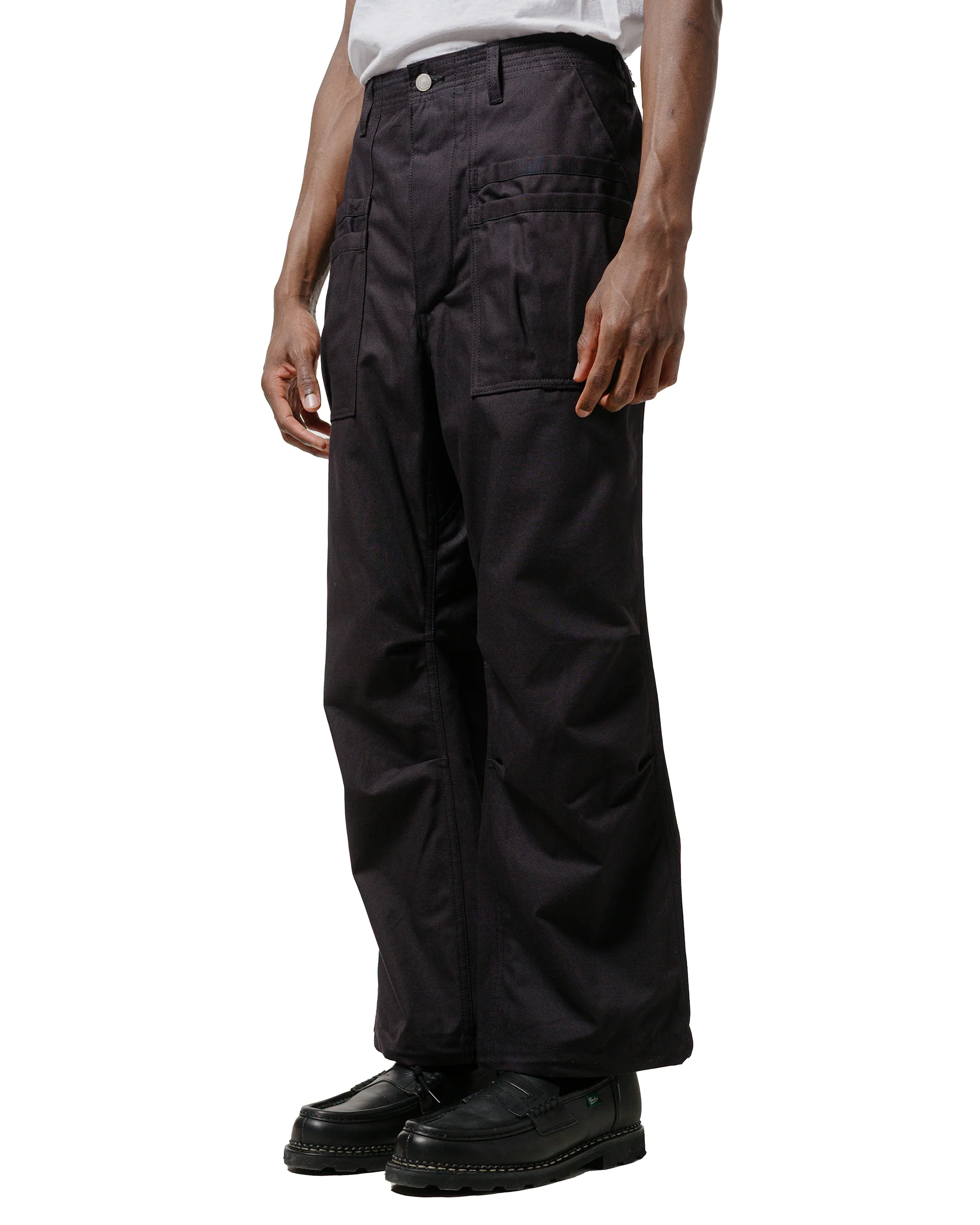Sassafras Overgrown Fatigue Pants Military Poplin Black - Image 2