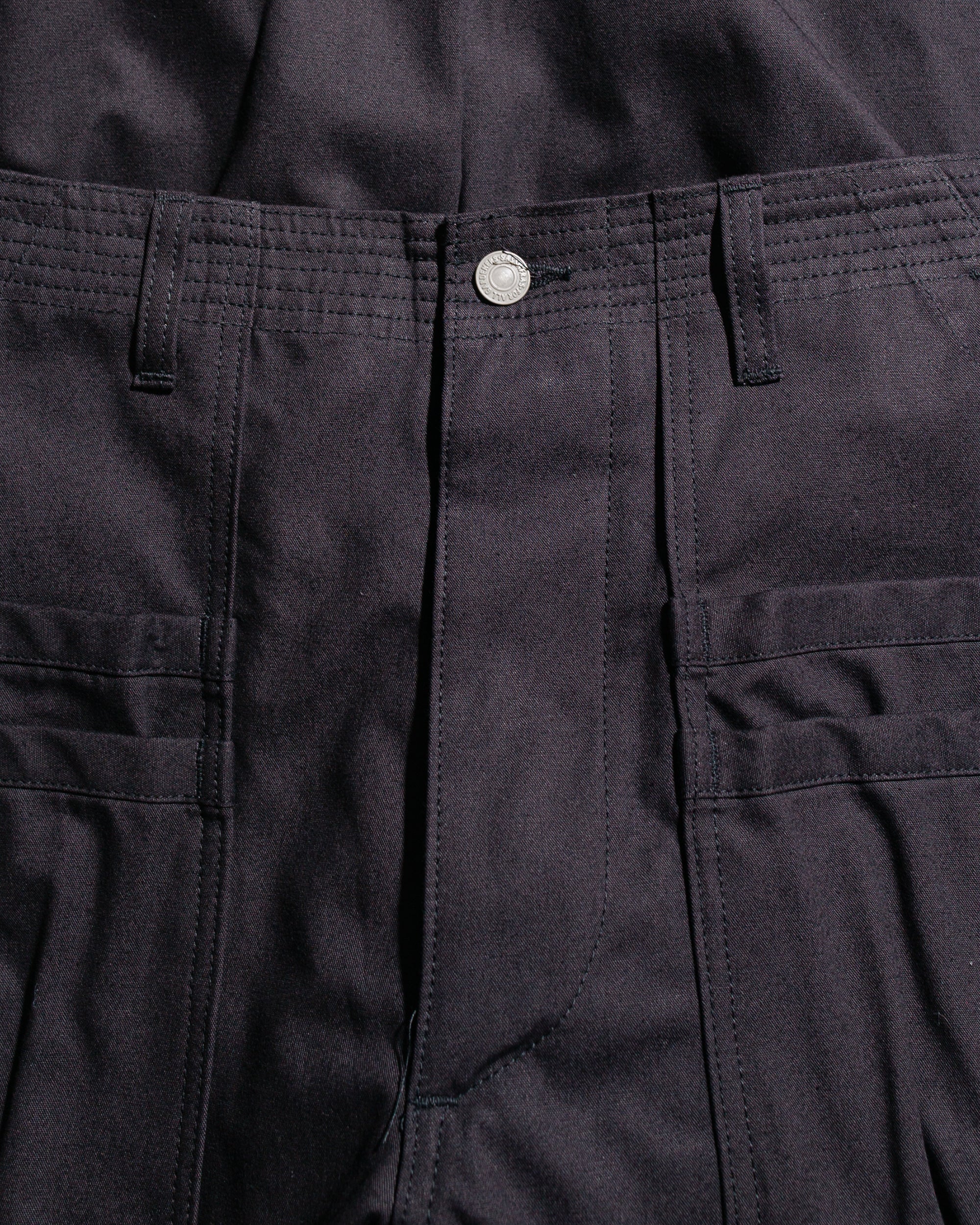 Sassafras Overgrown Fatigue Pants Military Poplin Black - Image 5