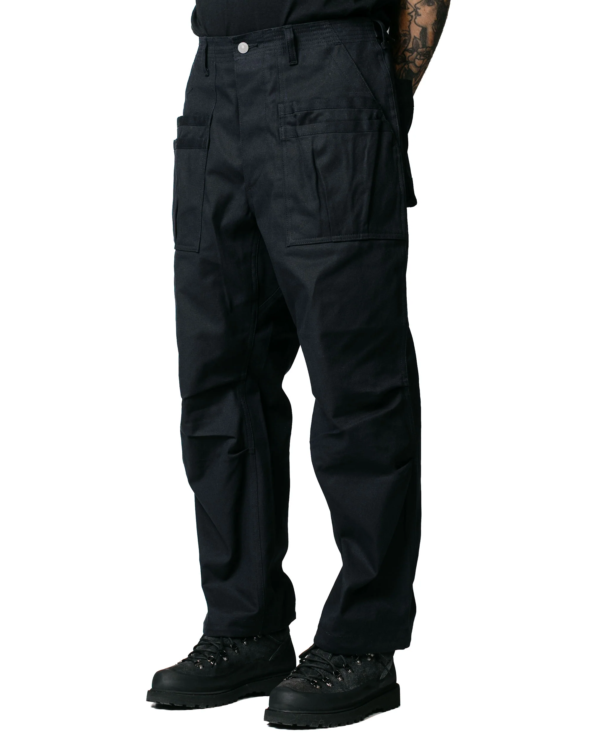 Sassafras Overgrown Fatigue Pants Selvedge Duck Black - Image 2