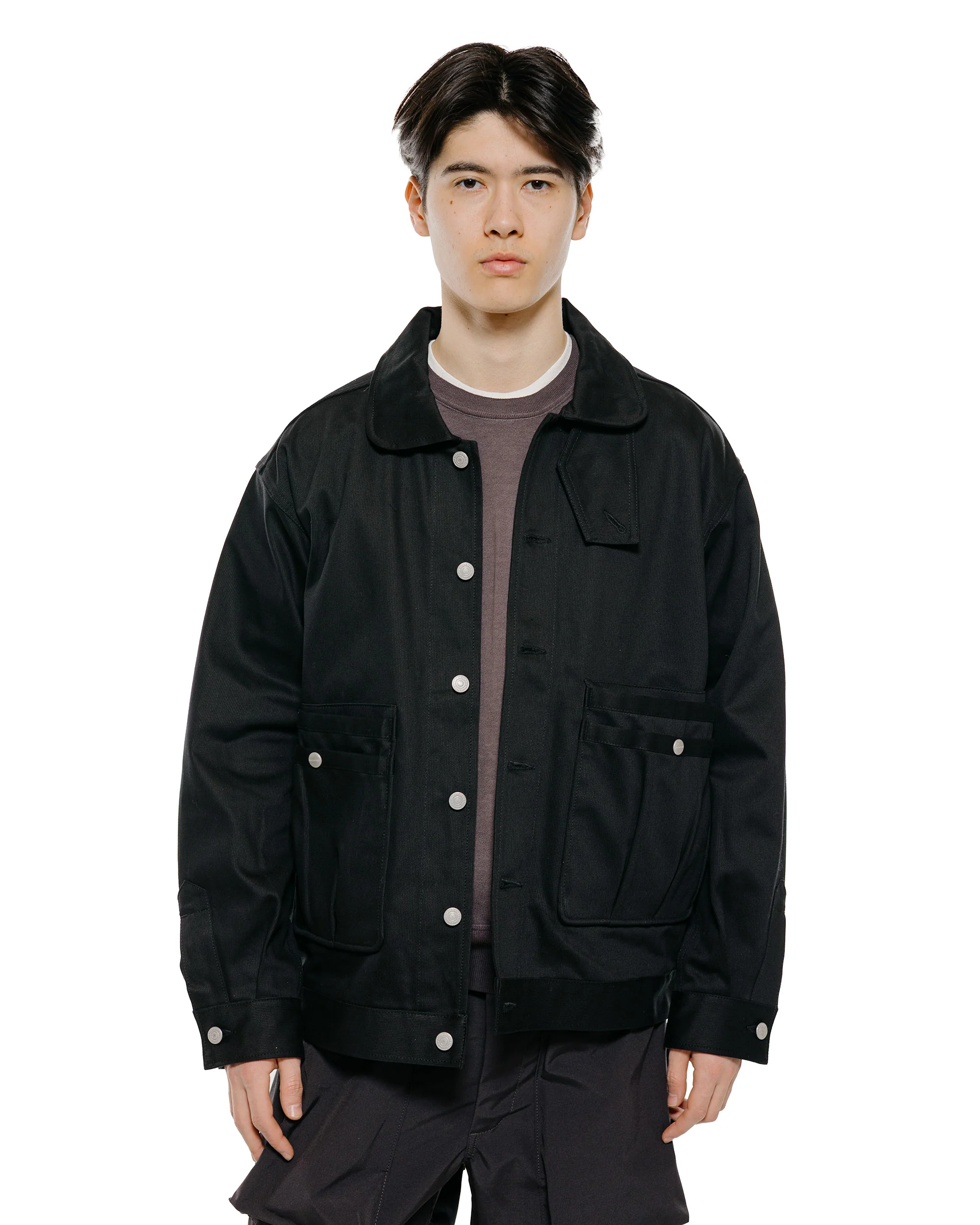 Sassafras Overgrown Trug Jacket Pique Black - Image 2