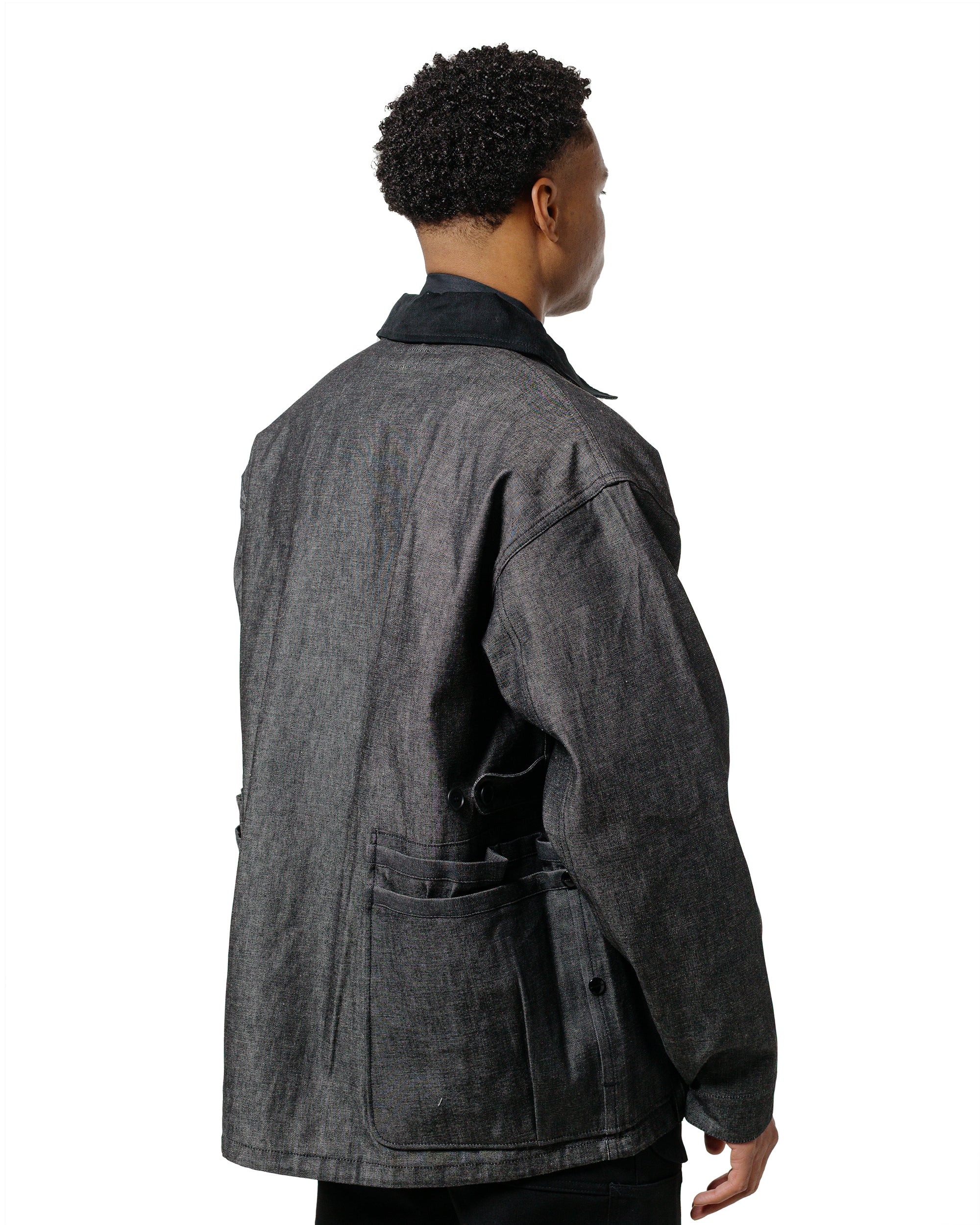 Sassafras Overgrown Warden Jacket 10oz Denim Black - Image 3