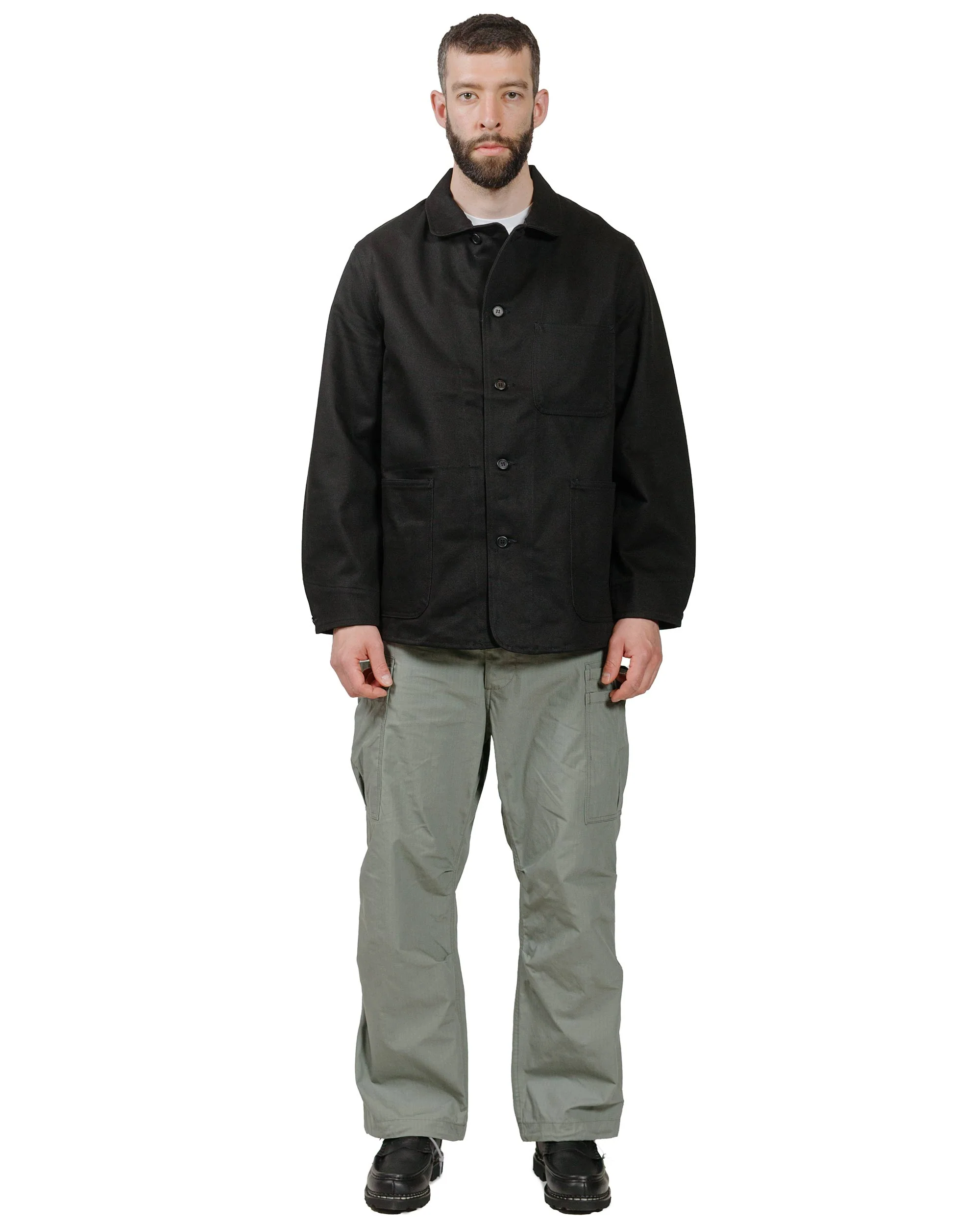 Sassafras Sprayer Jacket 13.7oz Drill Black - Image 4
