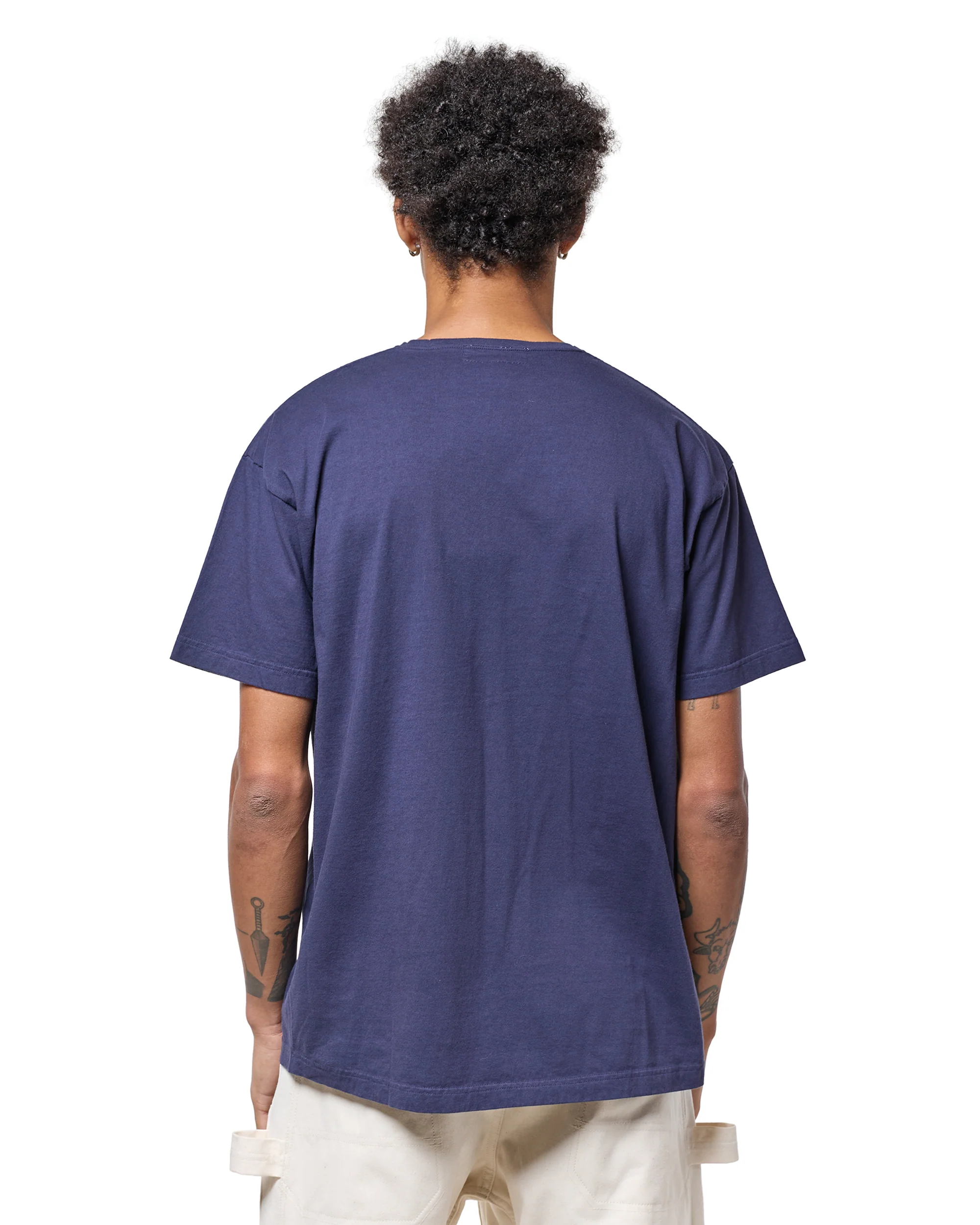 Sassafras Stay Green Thumb T 1/2 Navy - Image 3