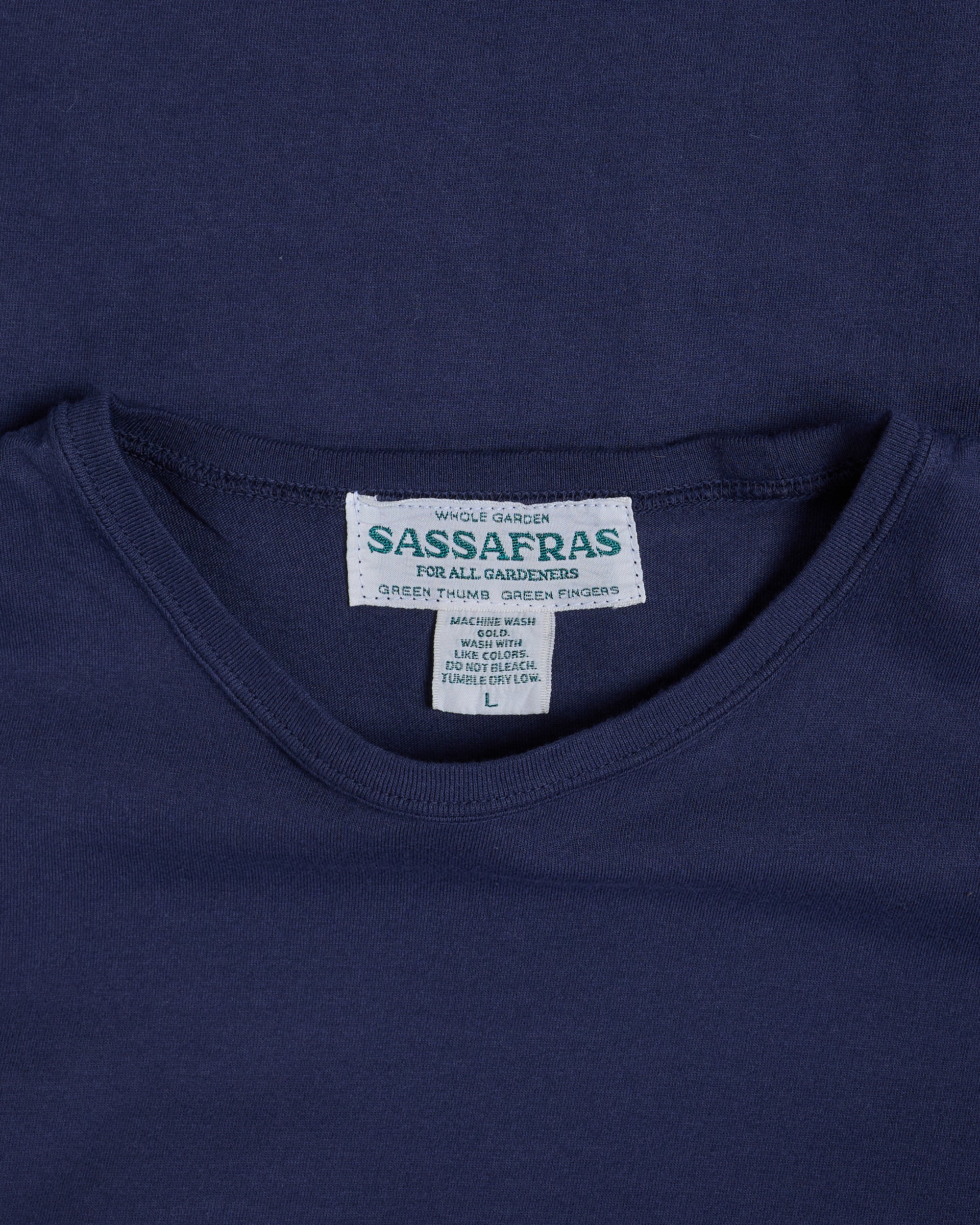 Sassafras Stay Green Thumb T 1/2 Navy - Image 5