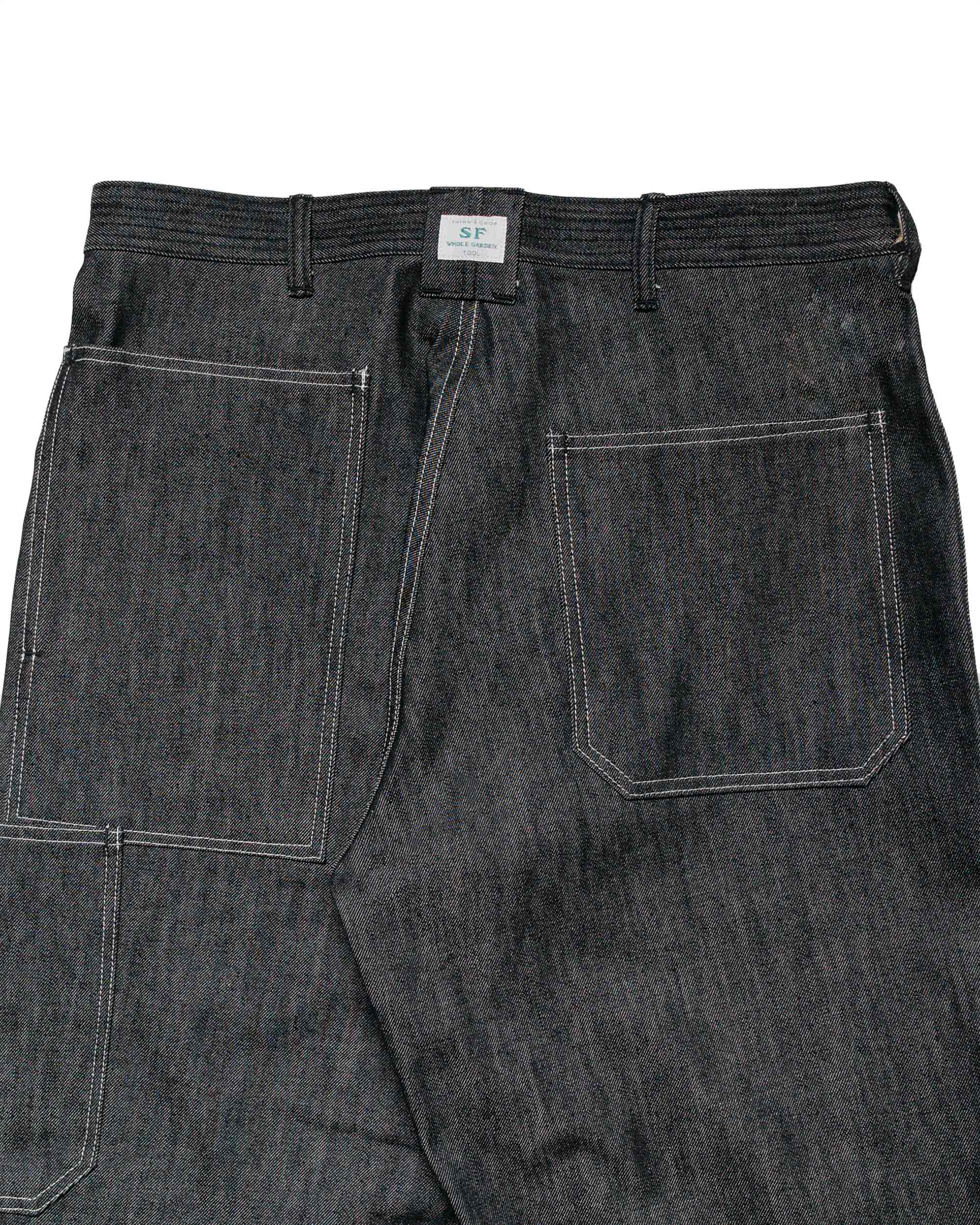 Sassafras T.P. Landscaper Pants 13oz Slab Denim Black - Image 5
