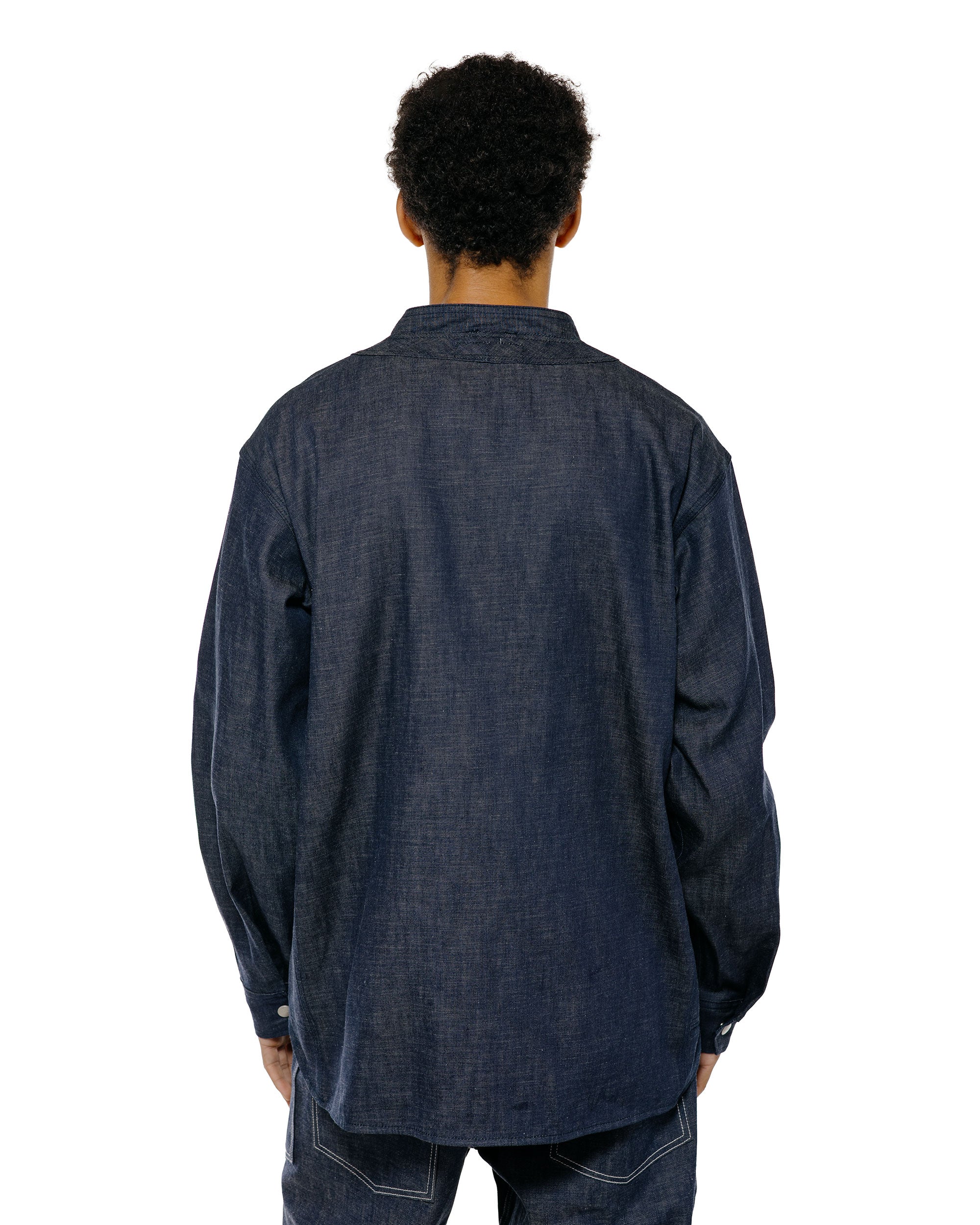 Sassafras Vase Wall Gardener Jacket 8oz Military Denim Indigo - Image 4