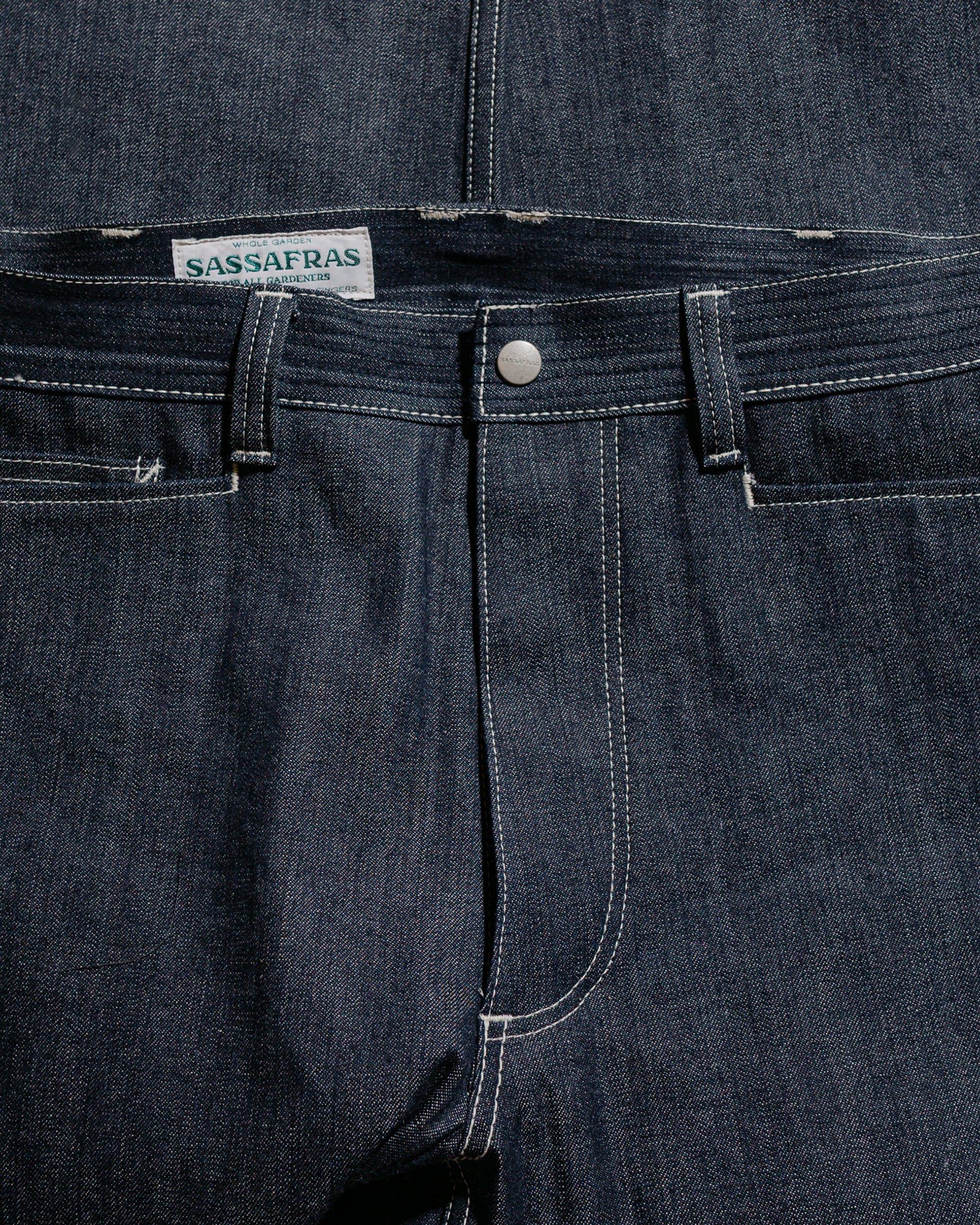 Sassafras Weeds Digger Pants 10.5oz Selvedge Denim Indigo - Image 5