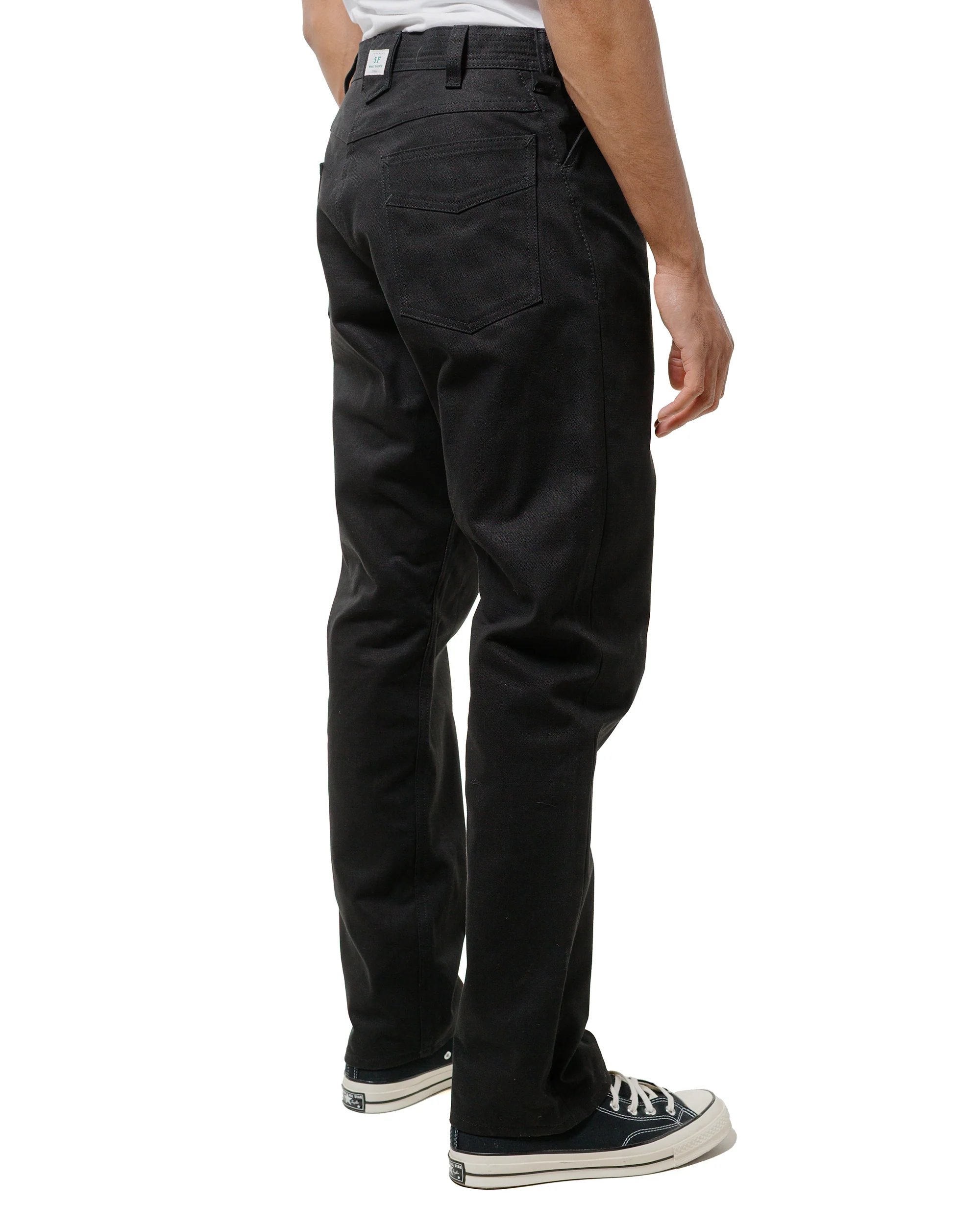 Sassafras Weeds Digger Pants Selvedge Duck Black - Image 3