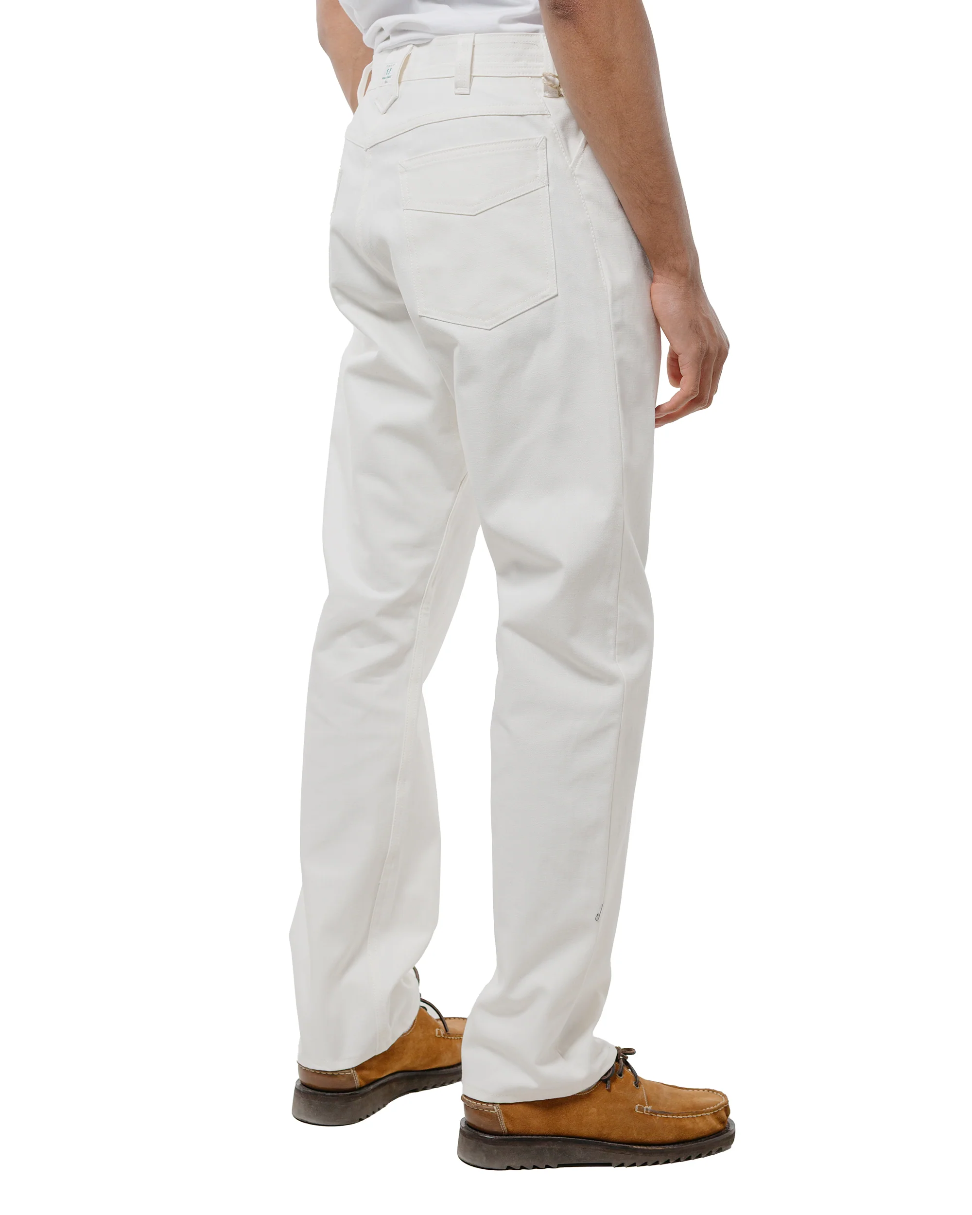 Sassafras Weeds Digger Pants Selvedge Duck Off White - Image 3