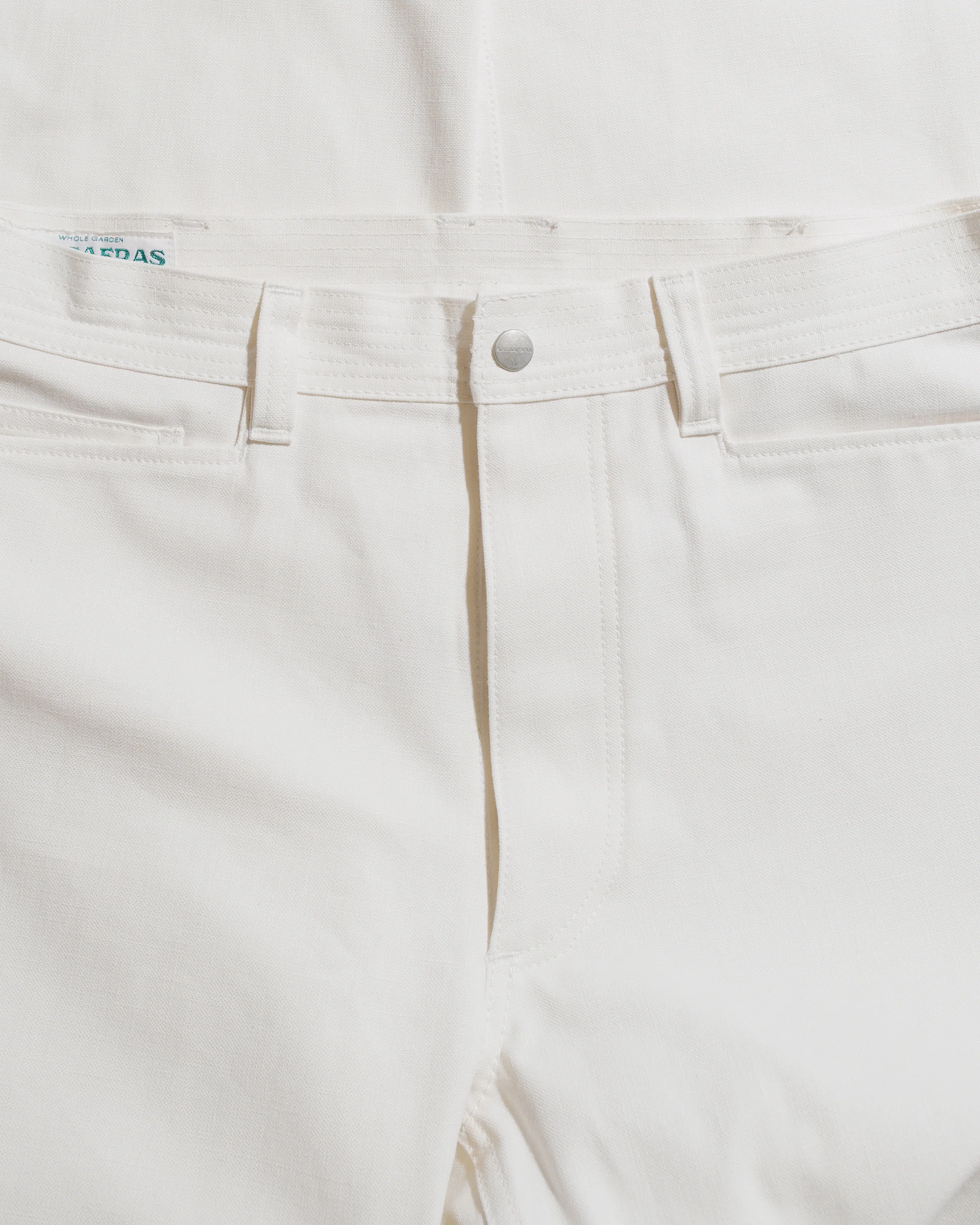 Sassafras Weeds Digger Pants Selvedge Duck Off White - Image 5