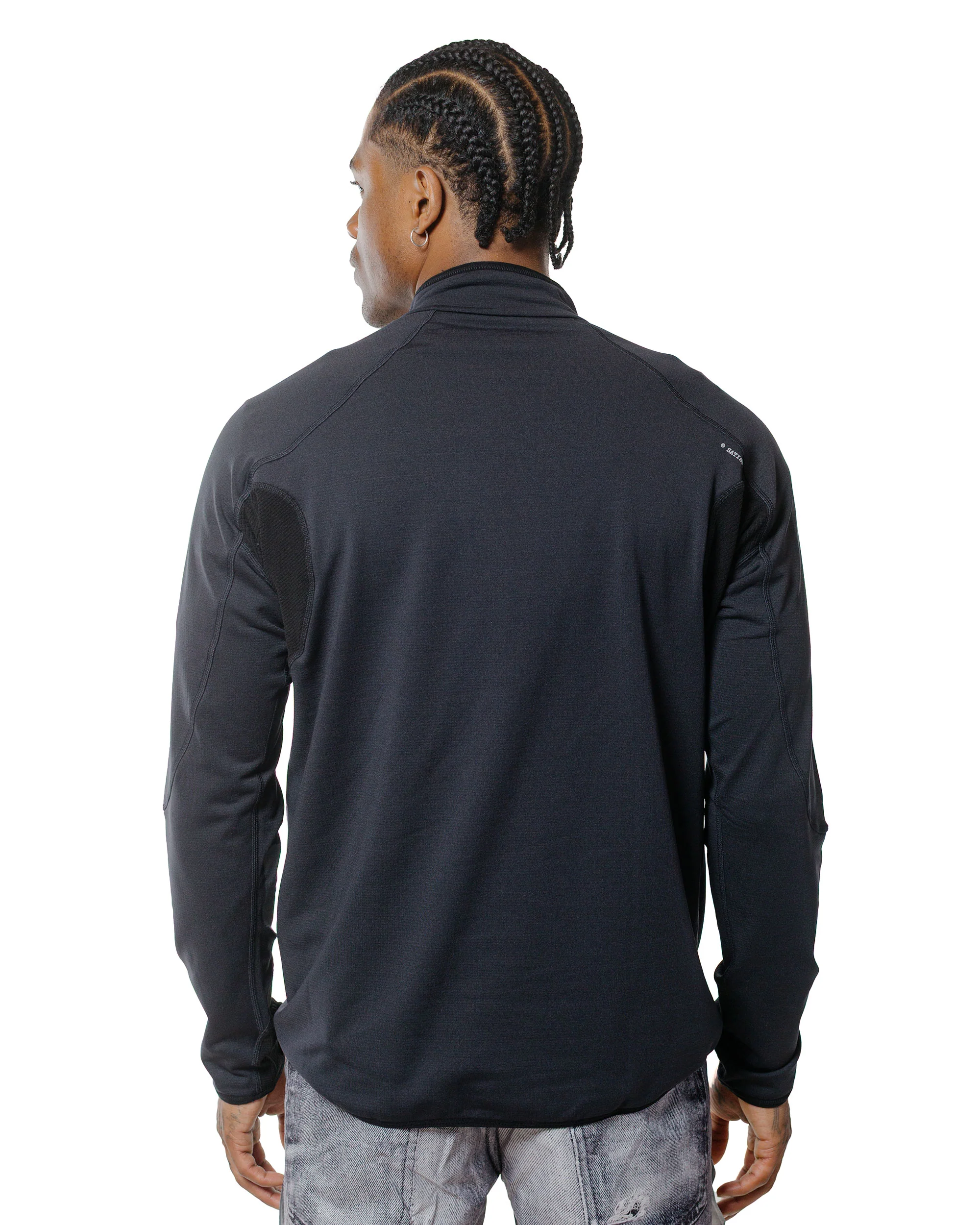 SATISFY FuzzFleece Half-Zip Black - Image 3