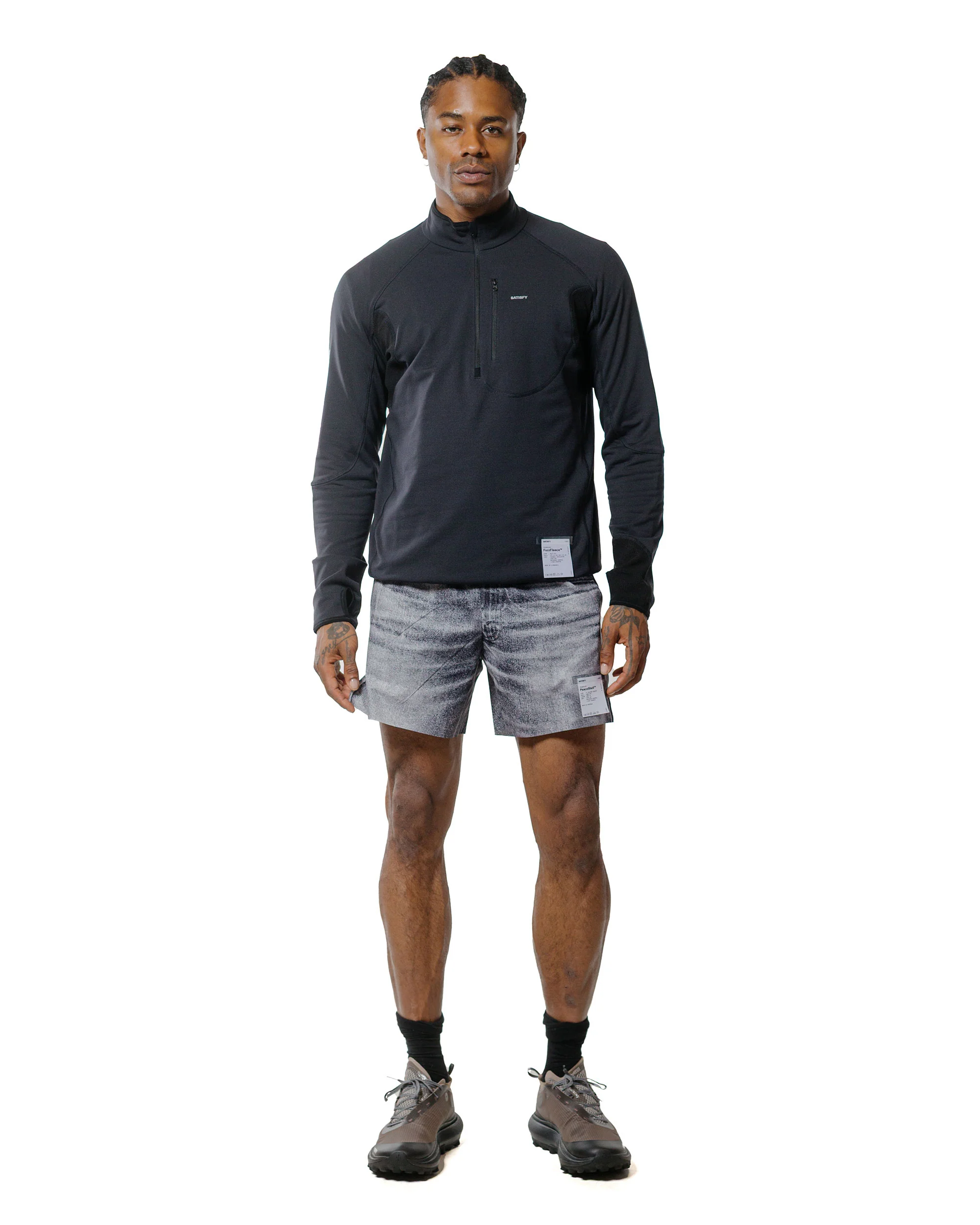 SATISFY FuzzFleece Half-Zip Black - Image 4