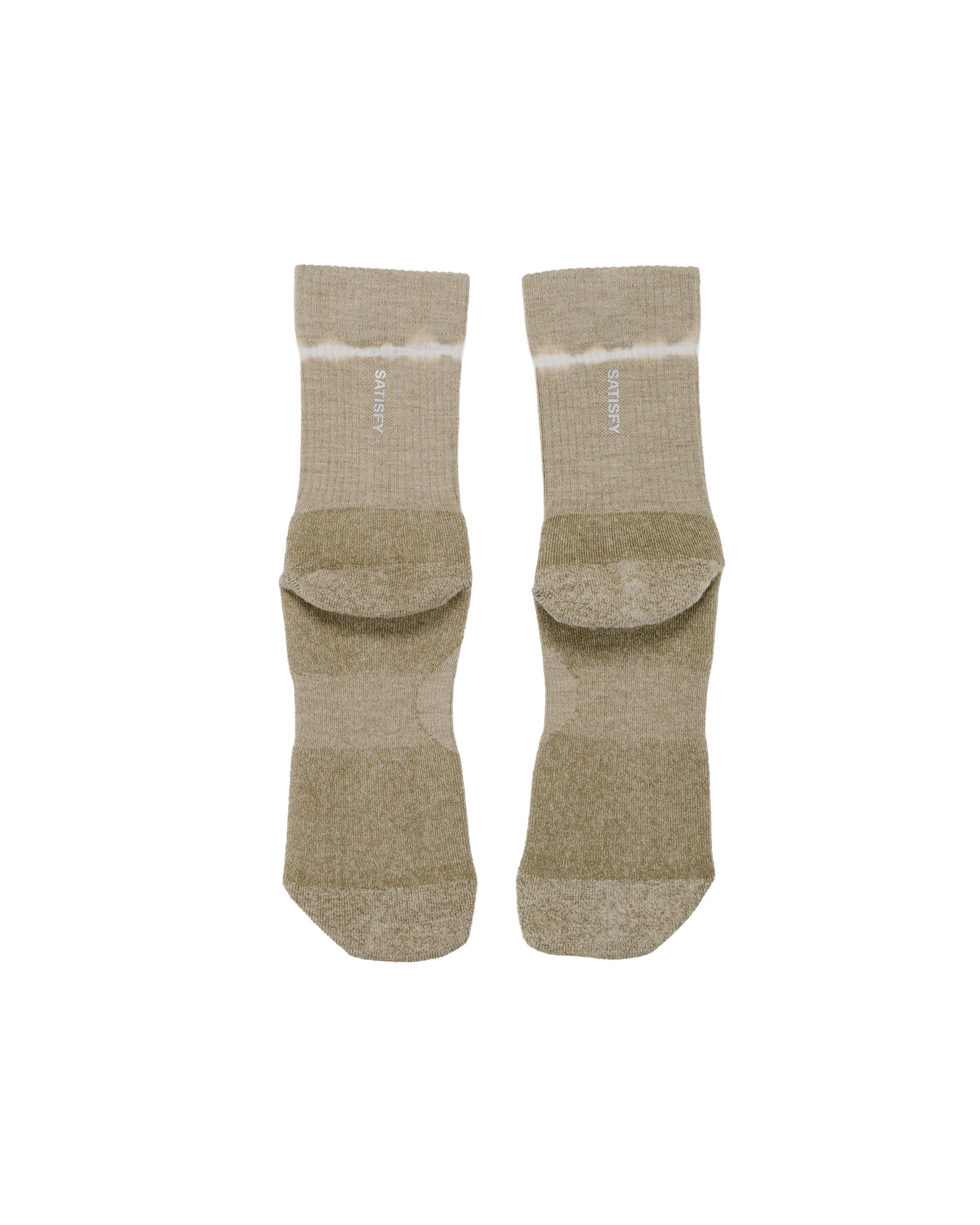 SATISFY Merino Nylon Tube Socks Tie Dye Covert Green - Image 2