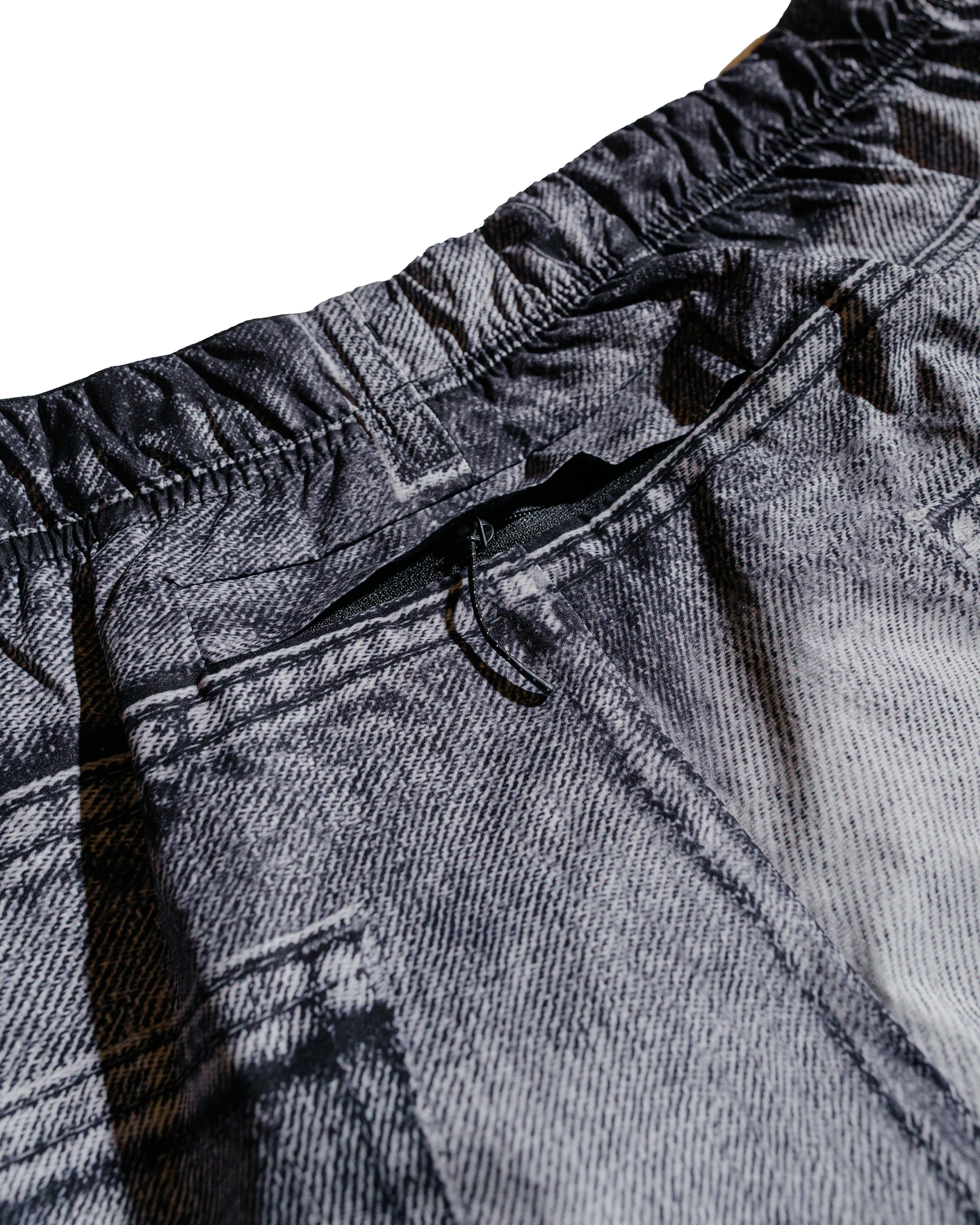 SATISFY PeaceShell 5" Unlined Shorts Black Denim - Image 6