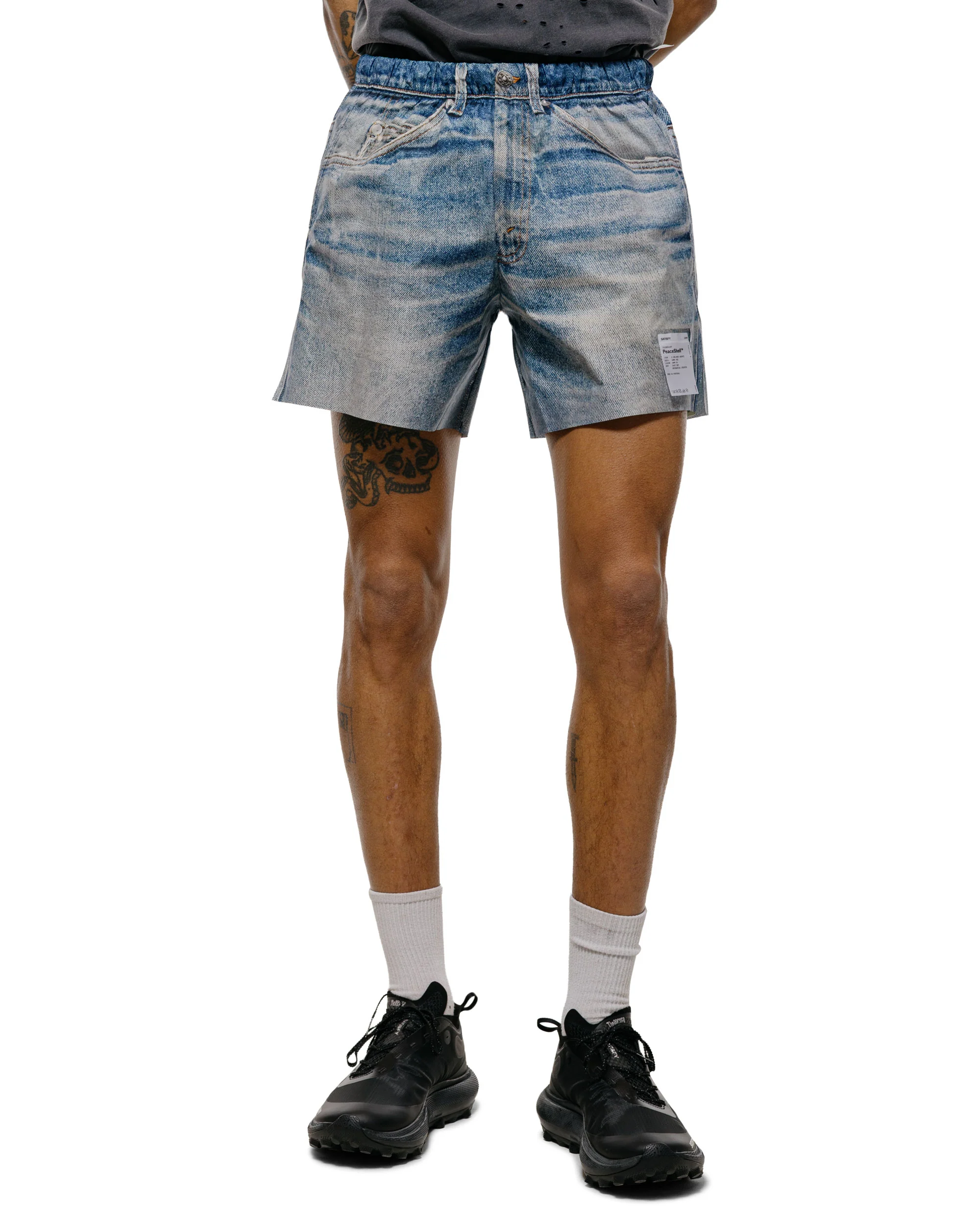 SATISFY PeaceShell 5" Unlined Shorts Digital Denim - Image 2