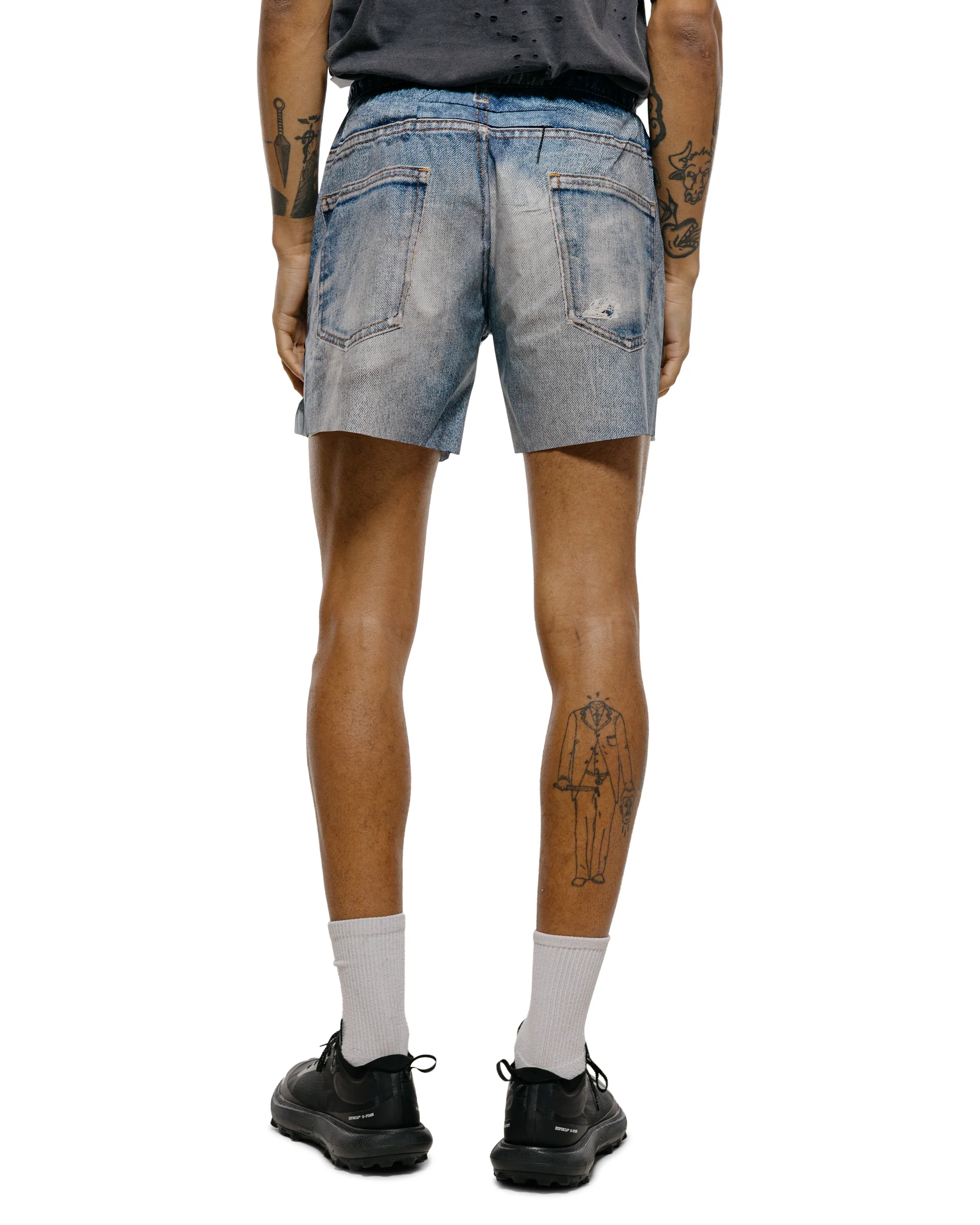 SATISFY PeaceShell 5" Unlined Shorts Digital Denim - Image 3
