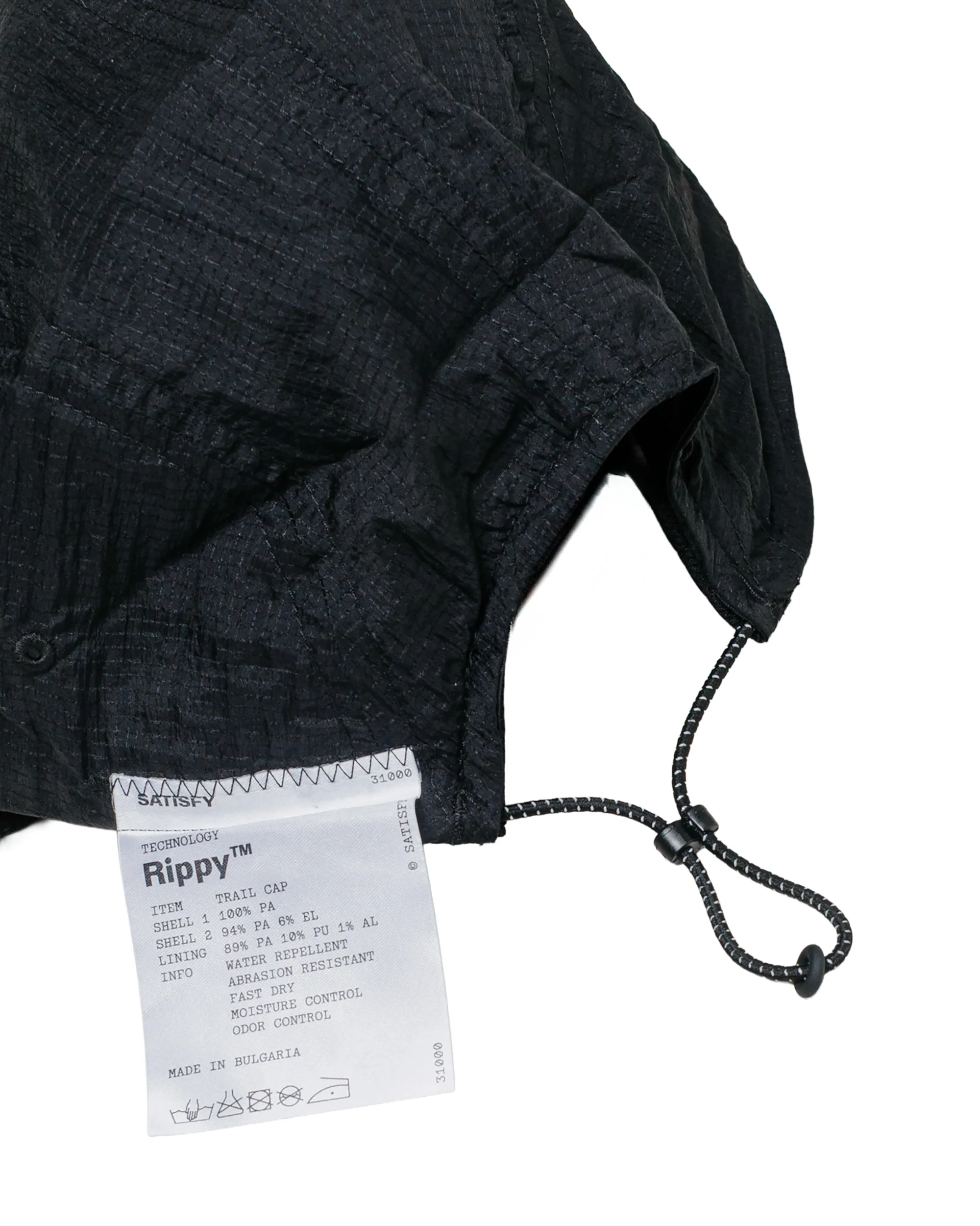 SATISFY Rippy Trail Cap Black - Image 2