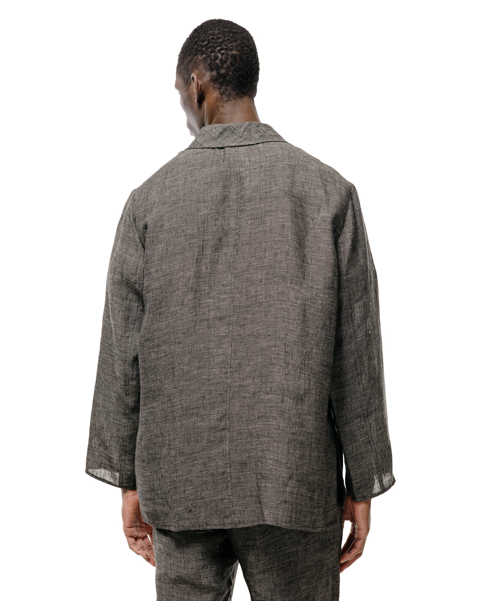 Seya. Nam Ou Zero Jacket/Linen Mesh Black Mix - Image 4