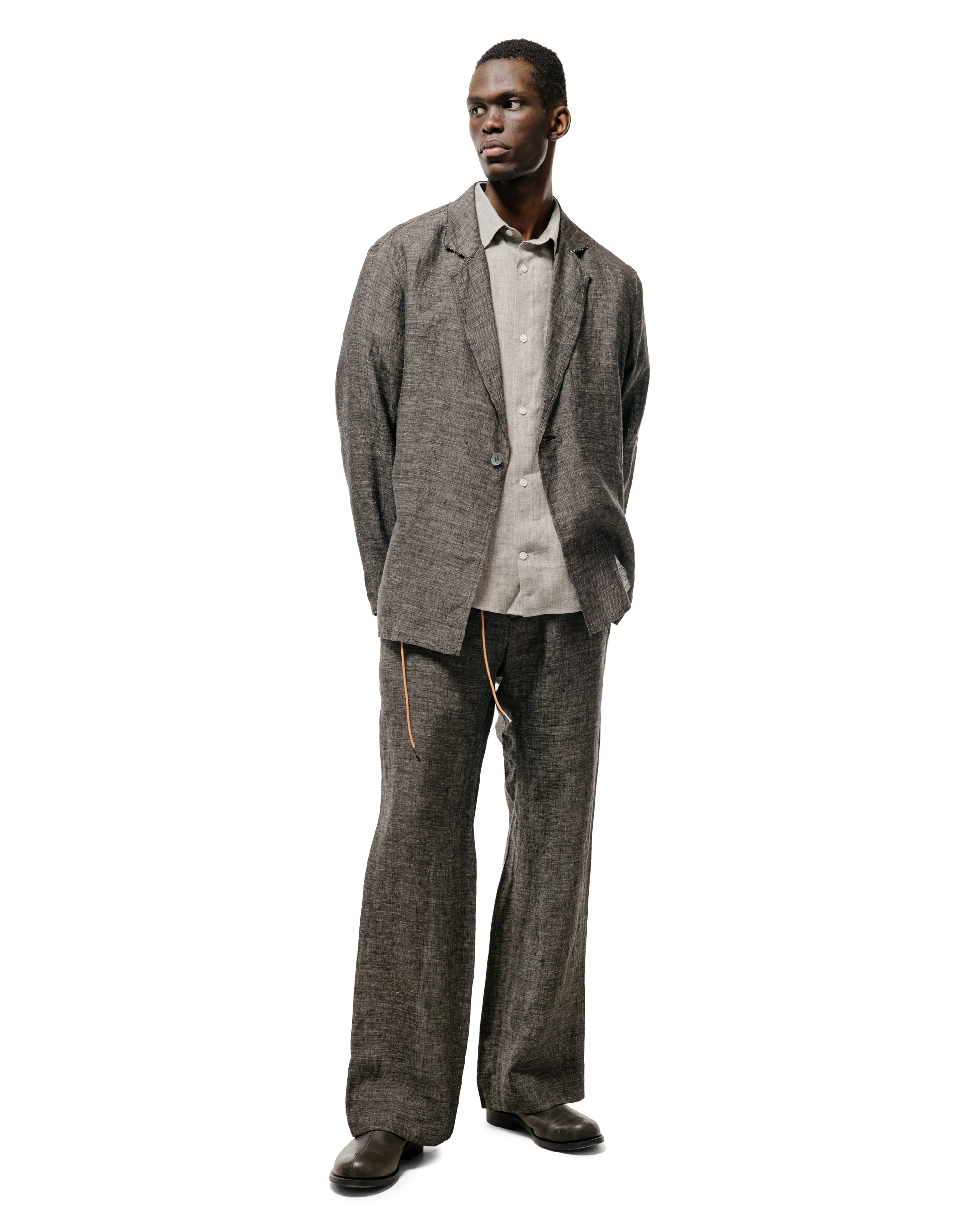Seya. Nam Ou Zero Jacket/Linen Mesh Black Mix - Image 5