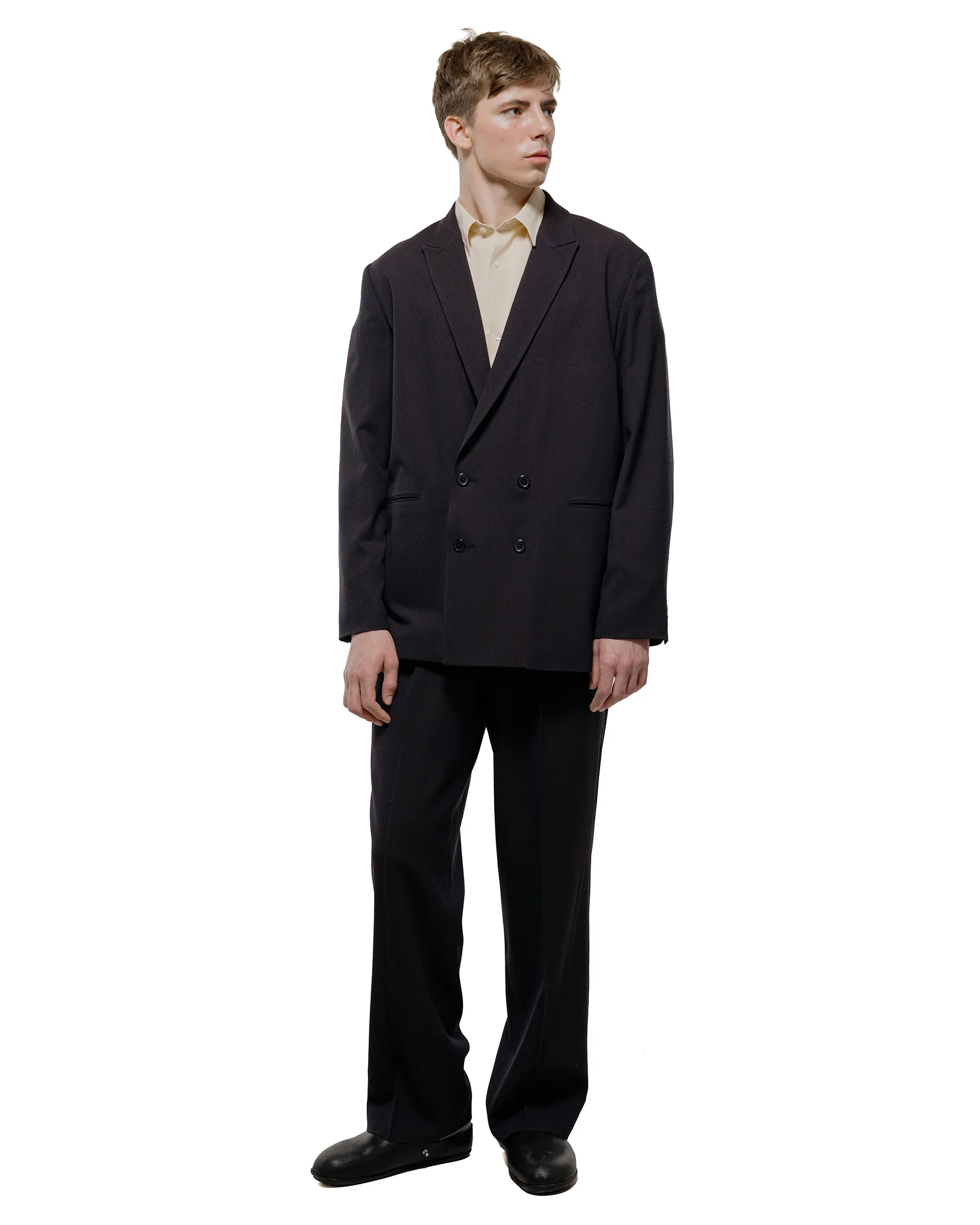 Seya. Travel Tailored Jacket/Summer Herringbone Mud Indigo - Image 5