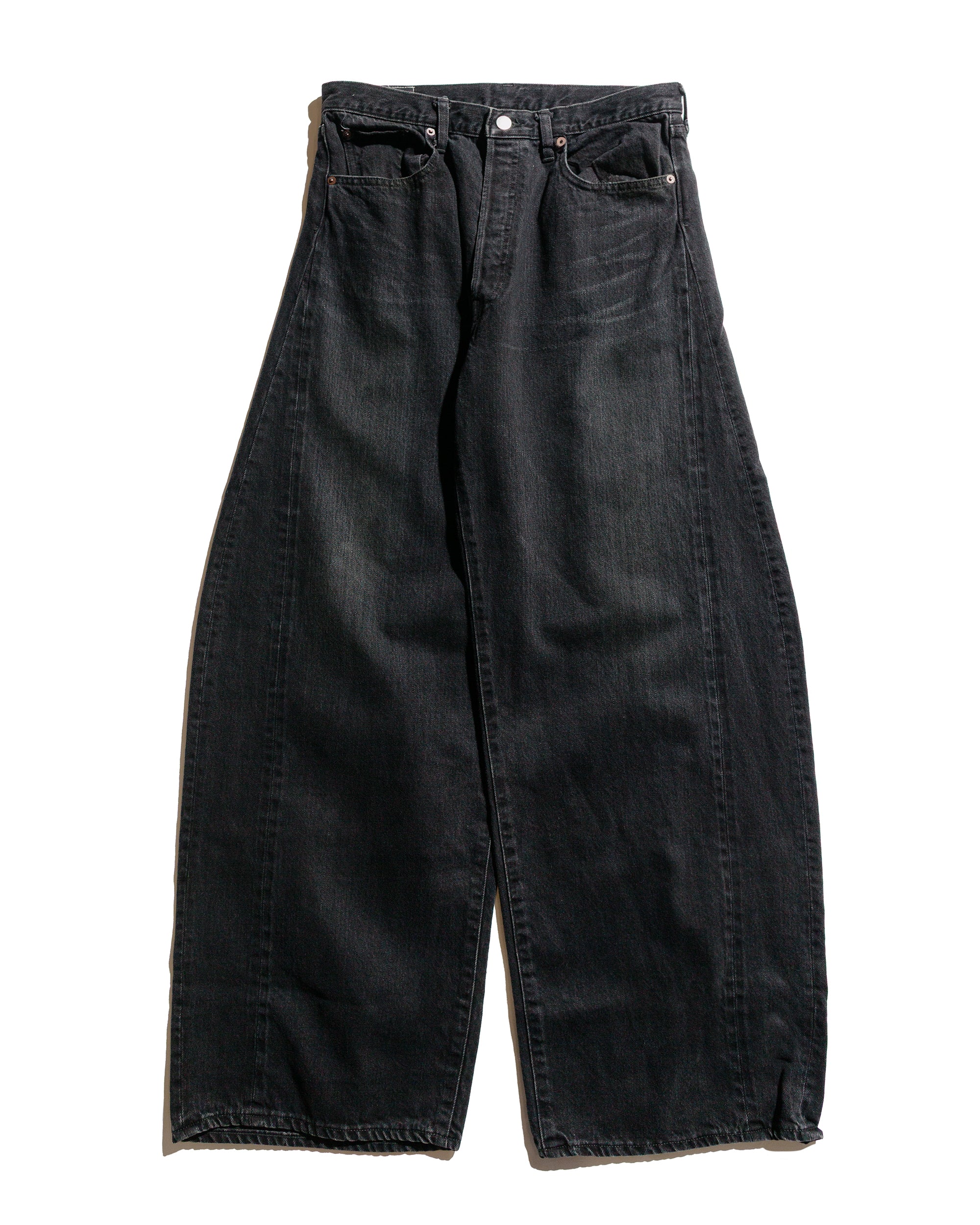 ssstein Deformation Wide Denim Jeans Black