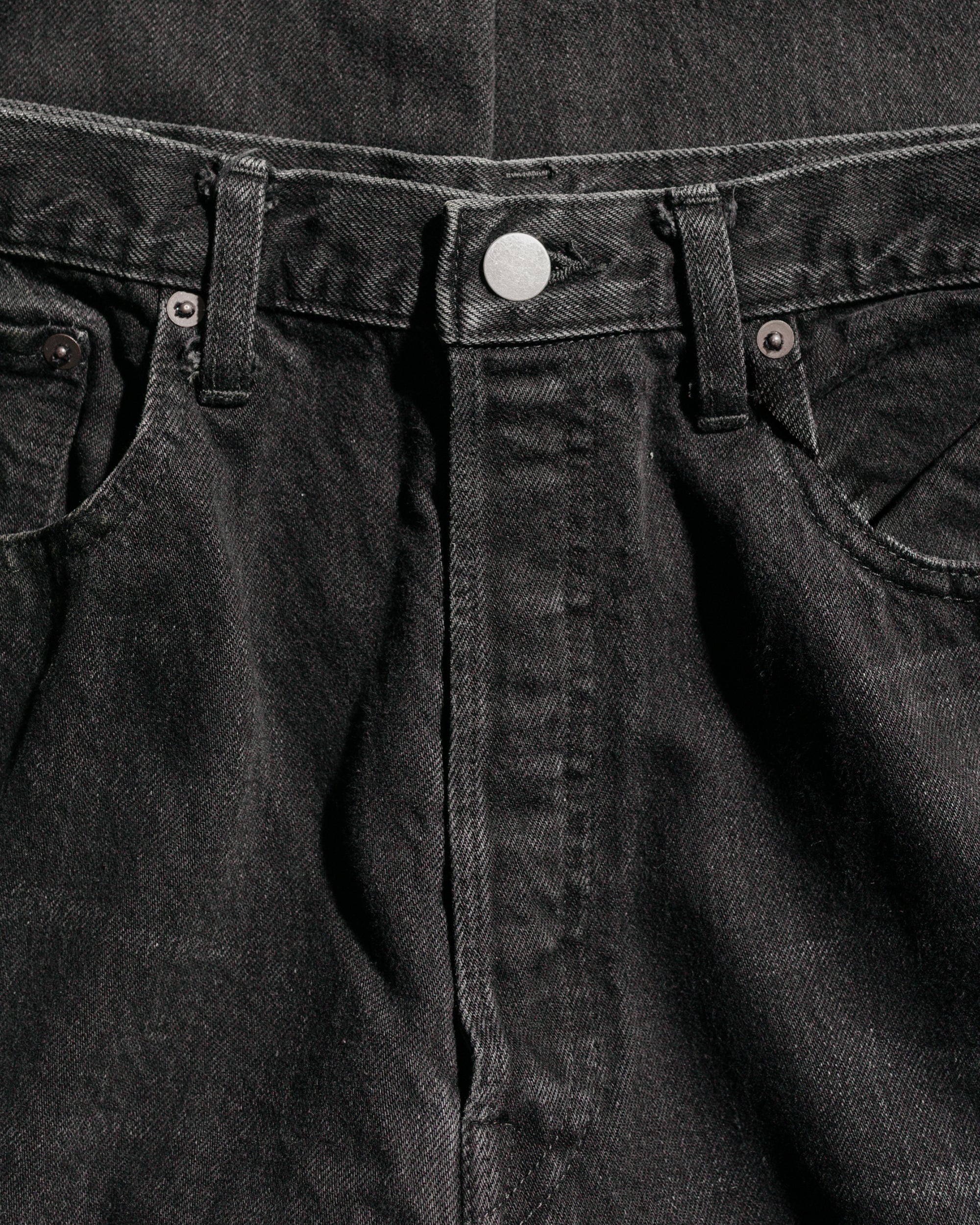 ssstein Deformation Wide Denim Jeans Black - Image 5