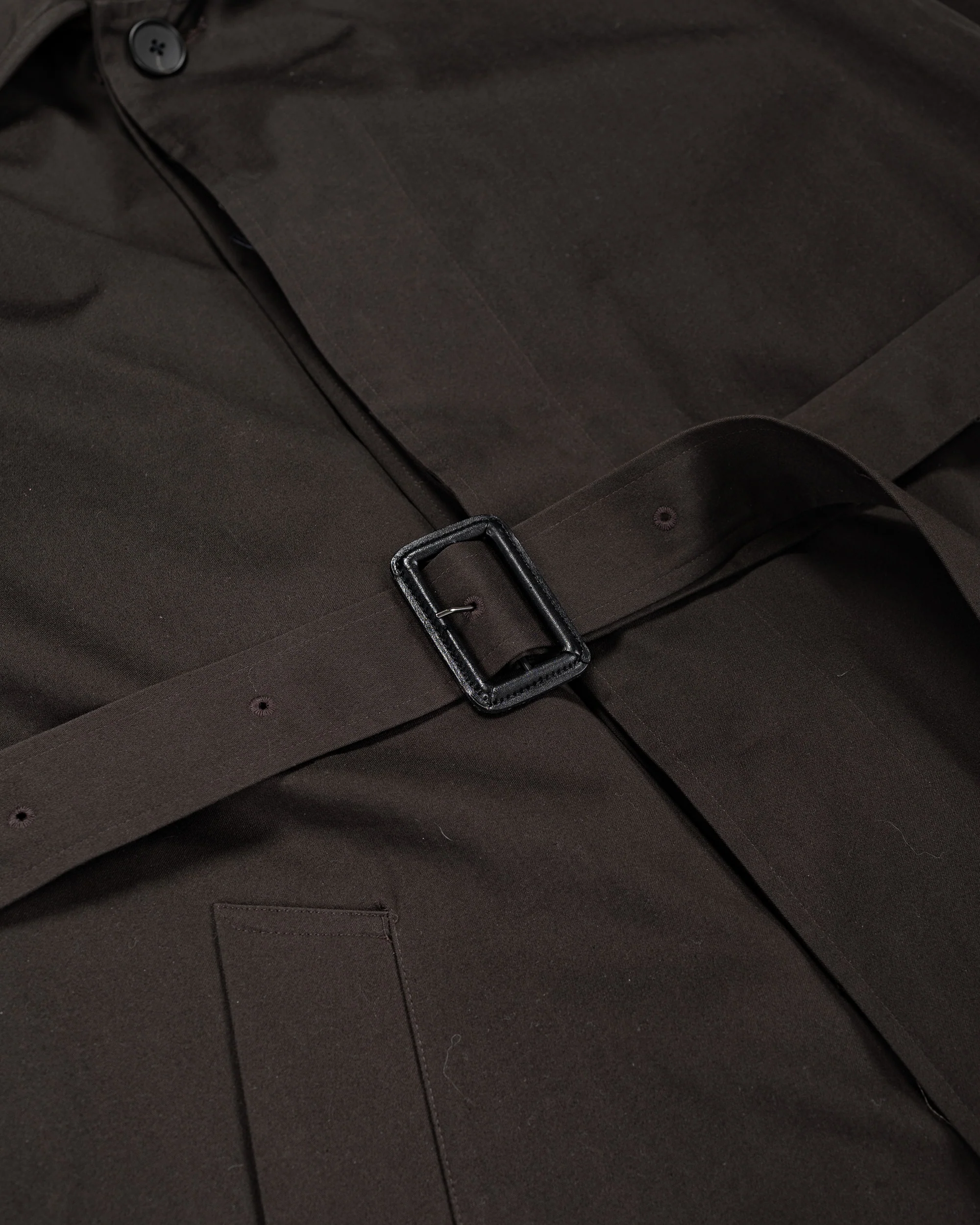 ssstein Oversized Layered Combination Coat Dark Brown - Image 10