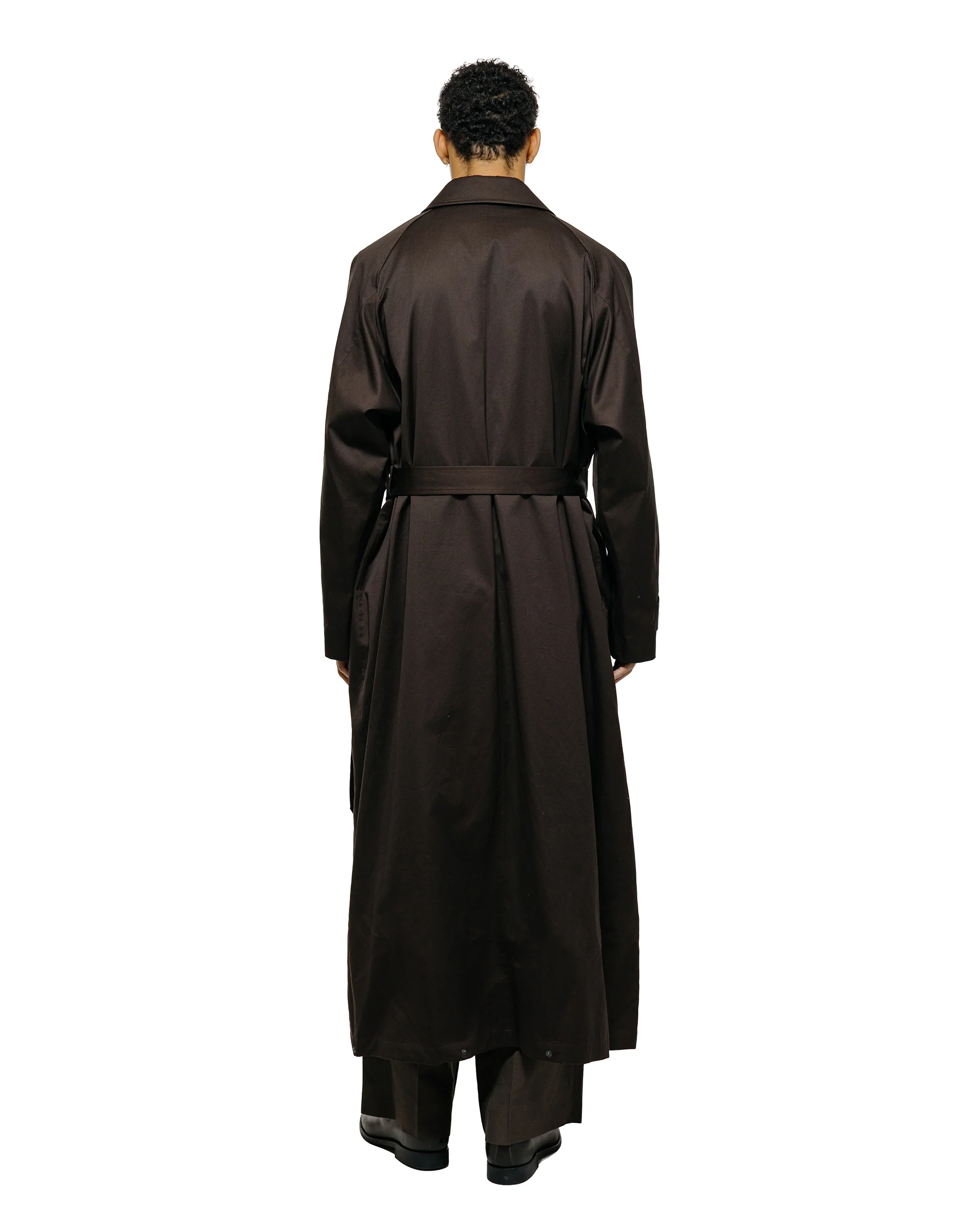 ssstein Oversized Layered Combination Coat Dark Brown - Image 8