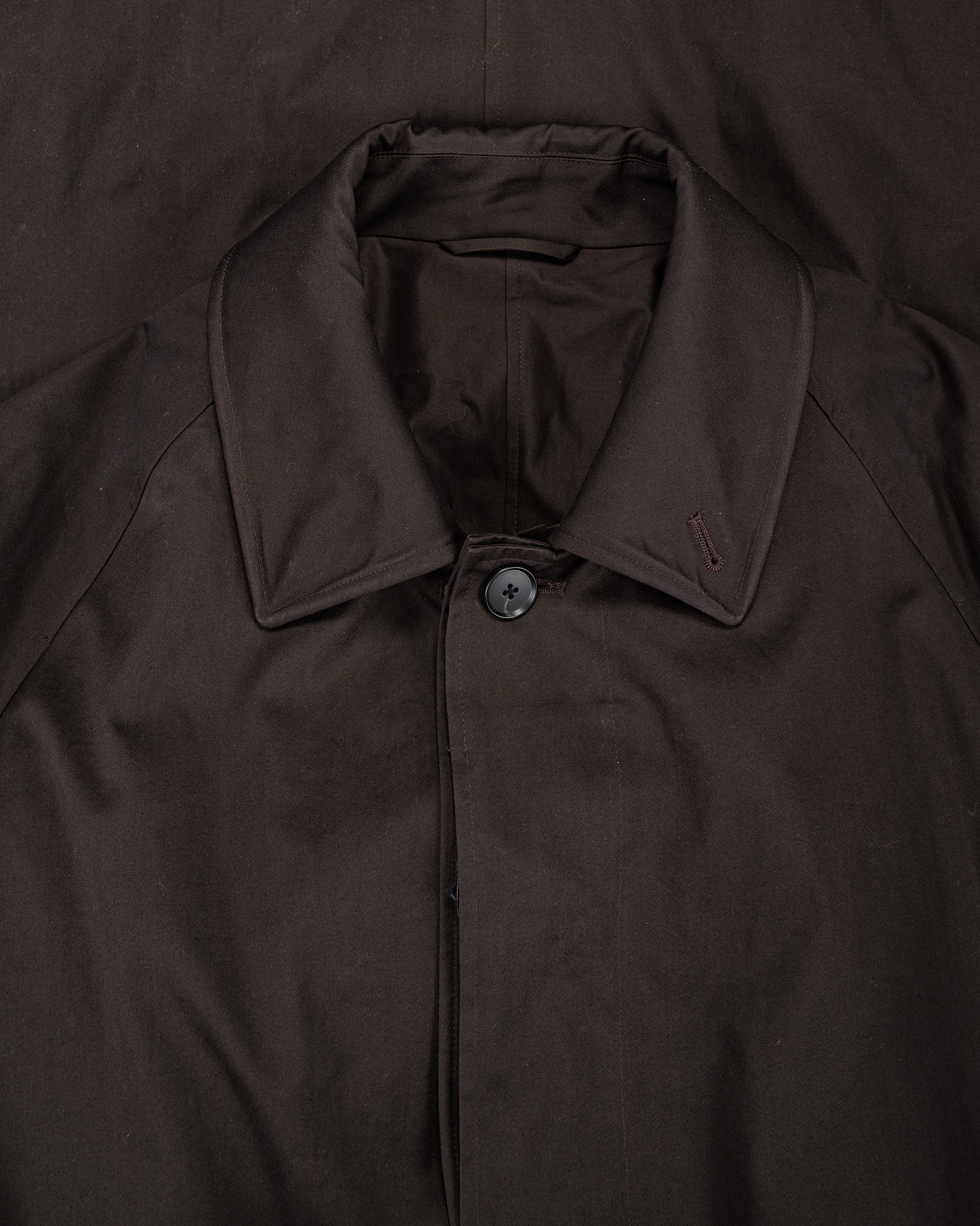 ssstein Oversized Layered Combination Coat Dark Brown - Image 9