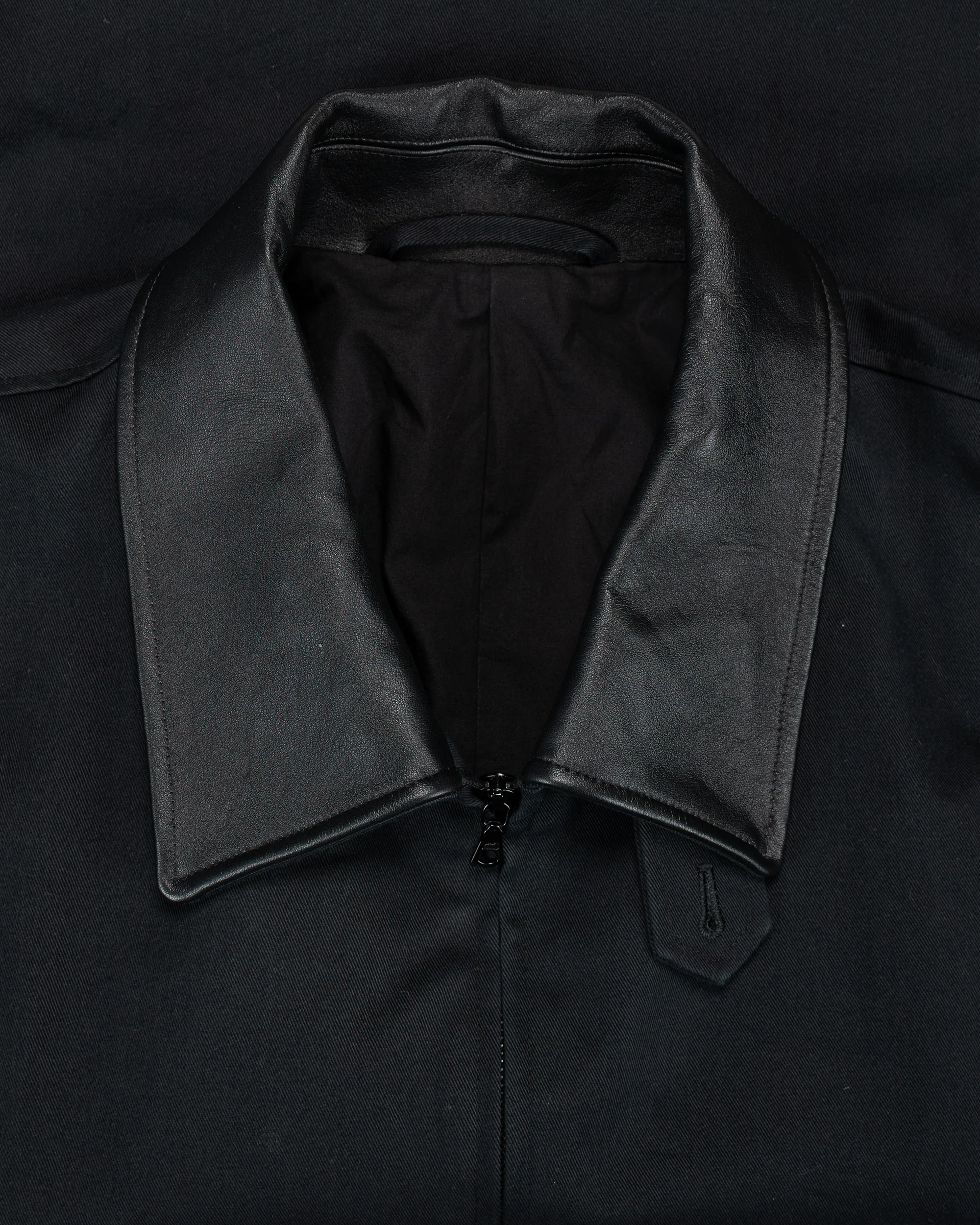 ssstein Sulfur Dyed Brushed Chino Zip Jacket Black - Image 5