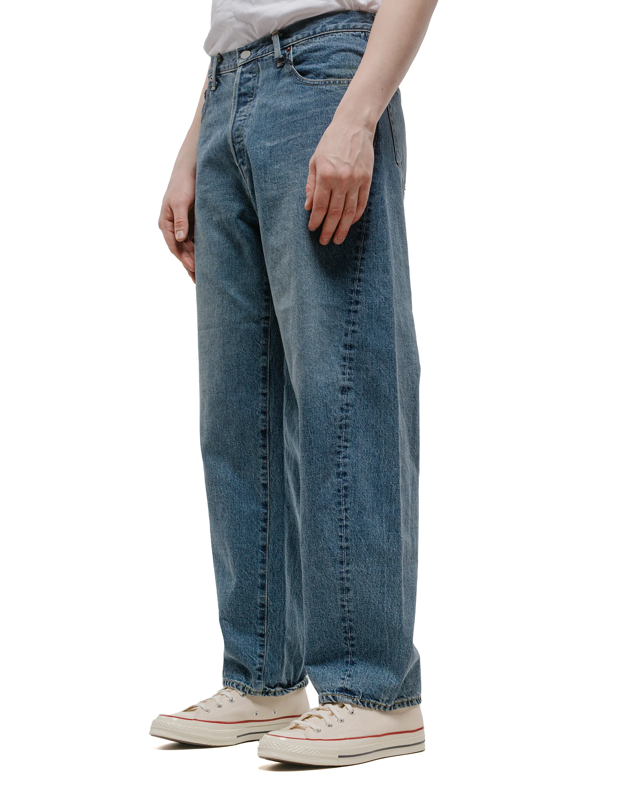 ssstein Twist Seam Vintage Denim Jeans Indigo - Image 2
