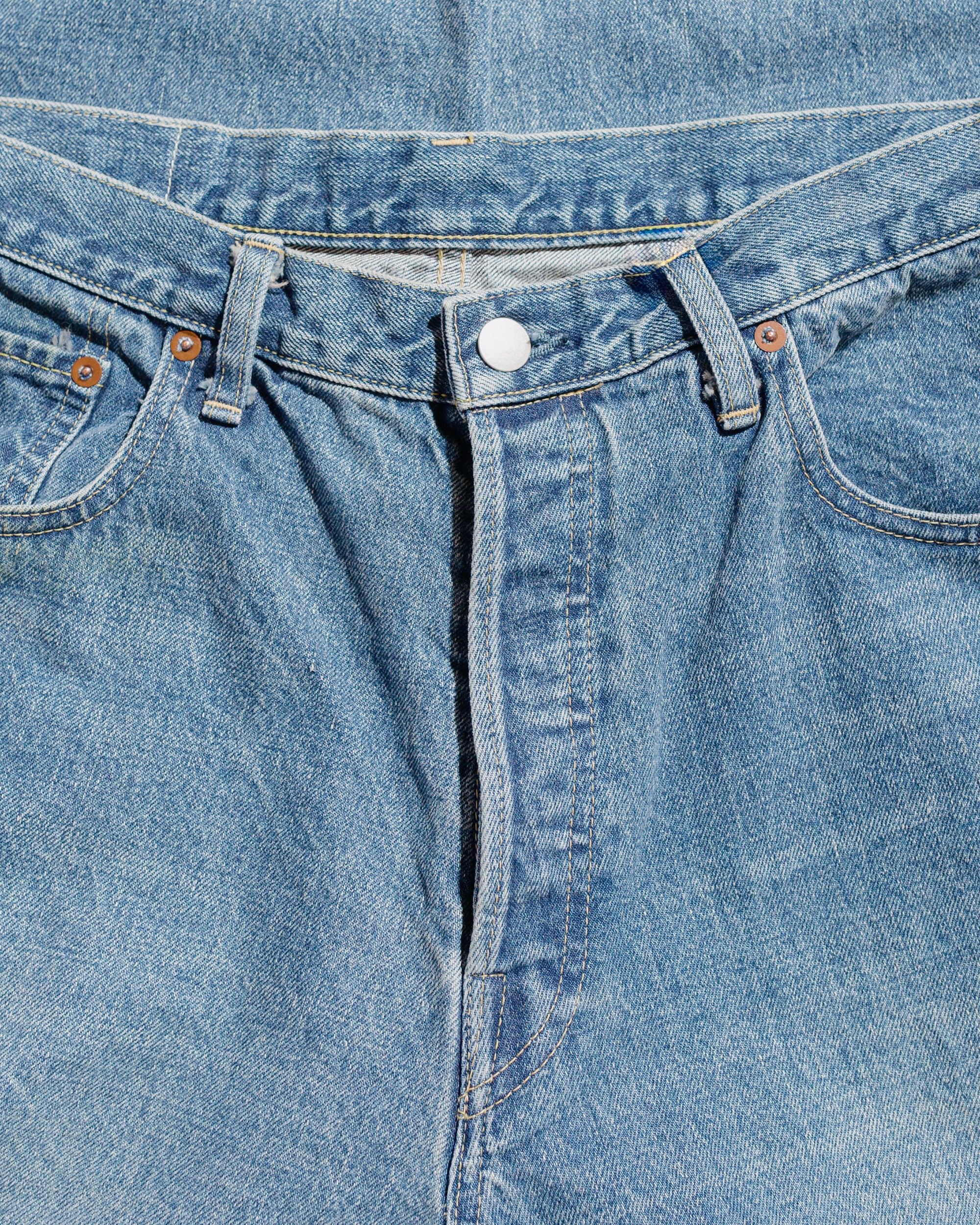 ssstein Twist Seam Vintage Denim Jeans Indigo - Image 4