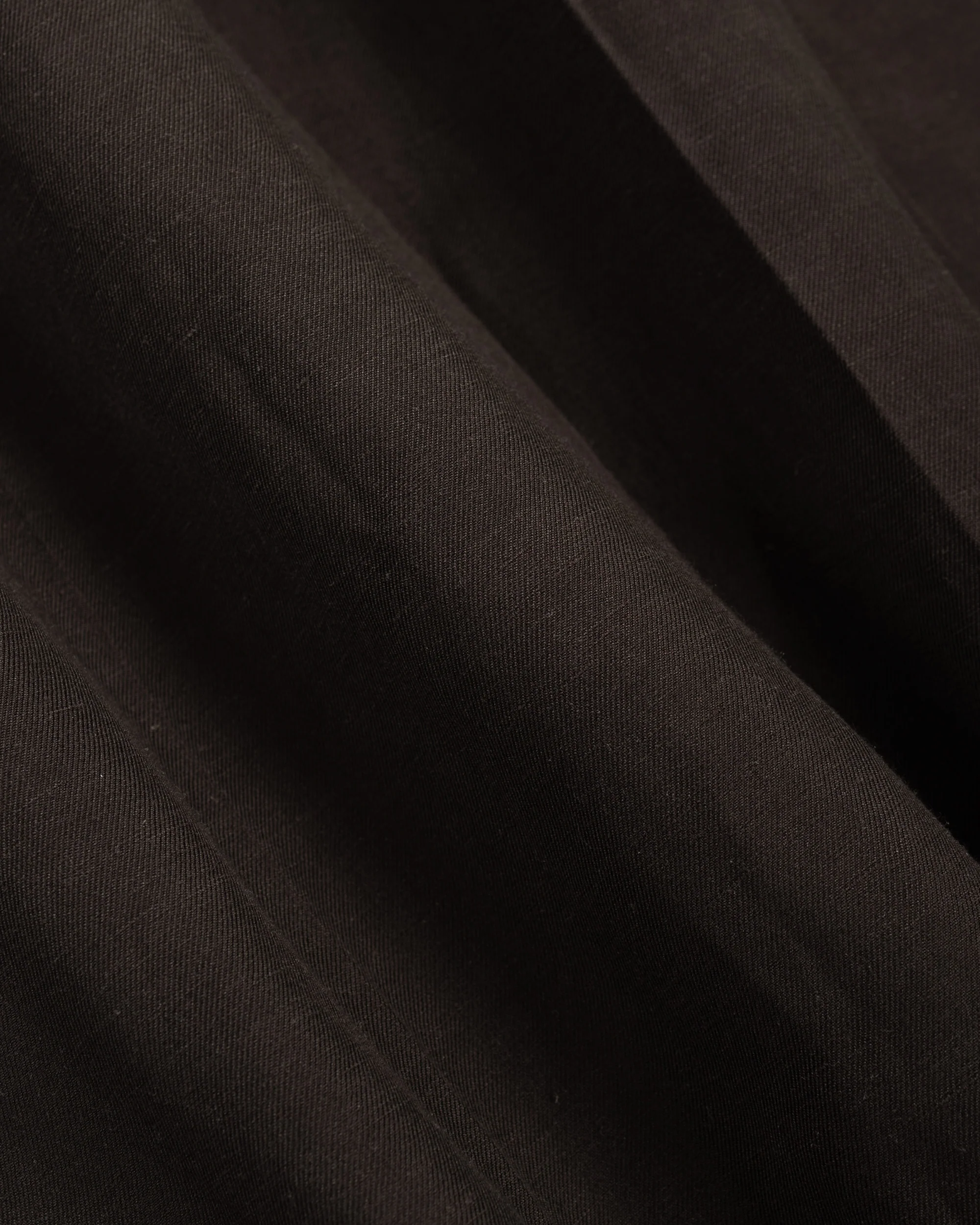 ssstein Viscose/Linen/Rayon Twill Easy Long Wide Trousers Khaki Brown - Image 6