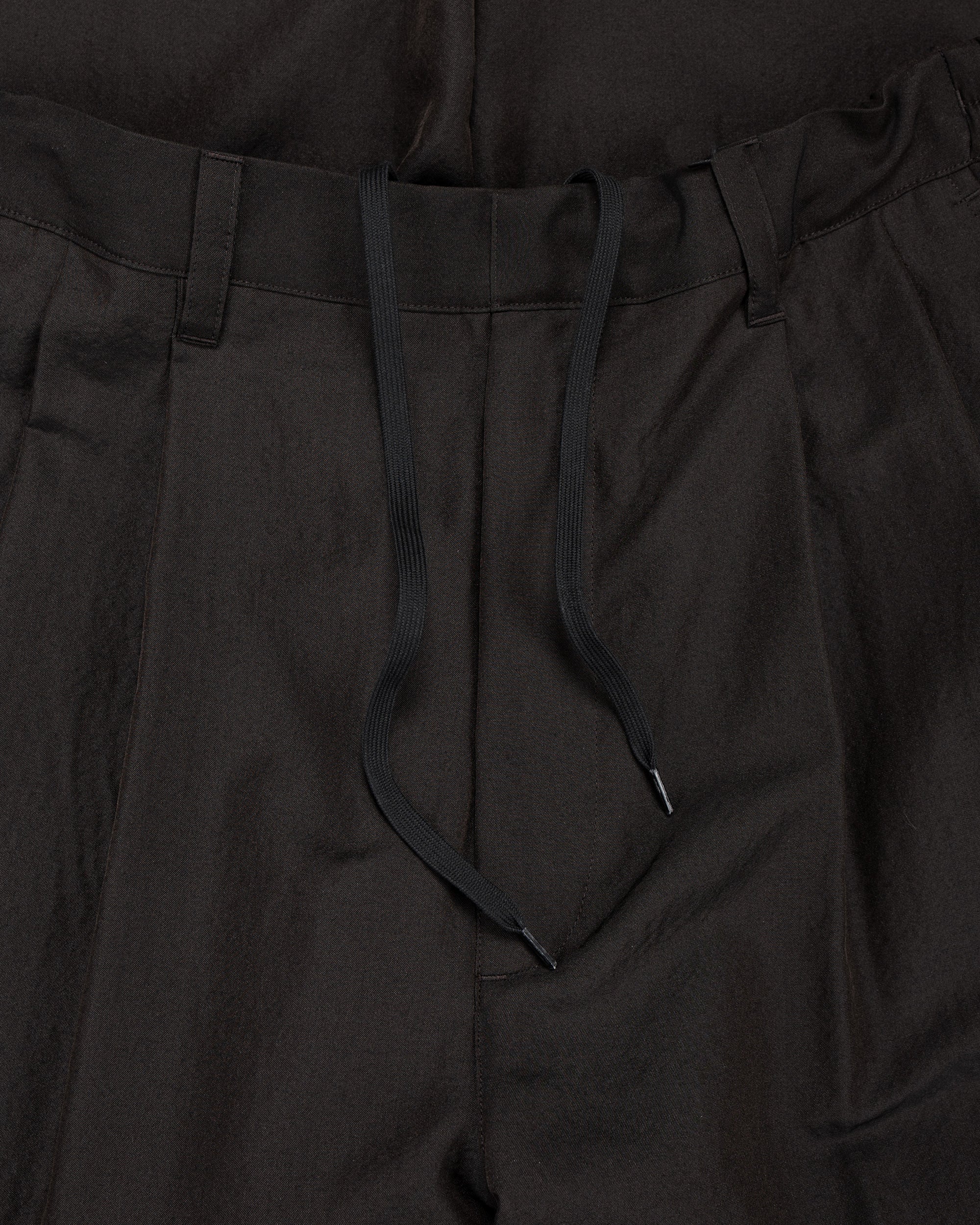 ssstein Wool Silk Wide Easy Trouser Dark Charcoal - Image 5