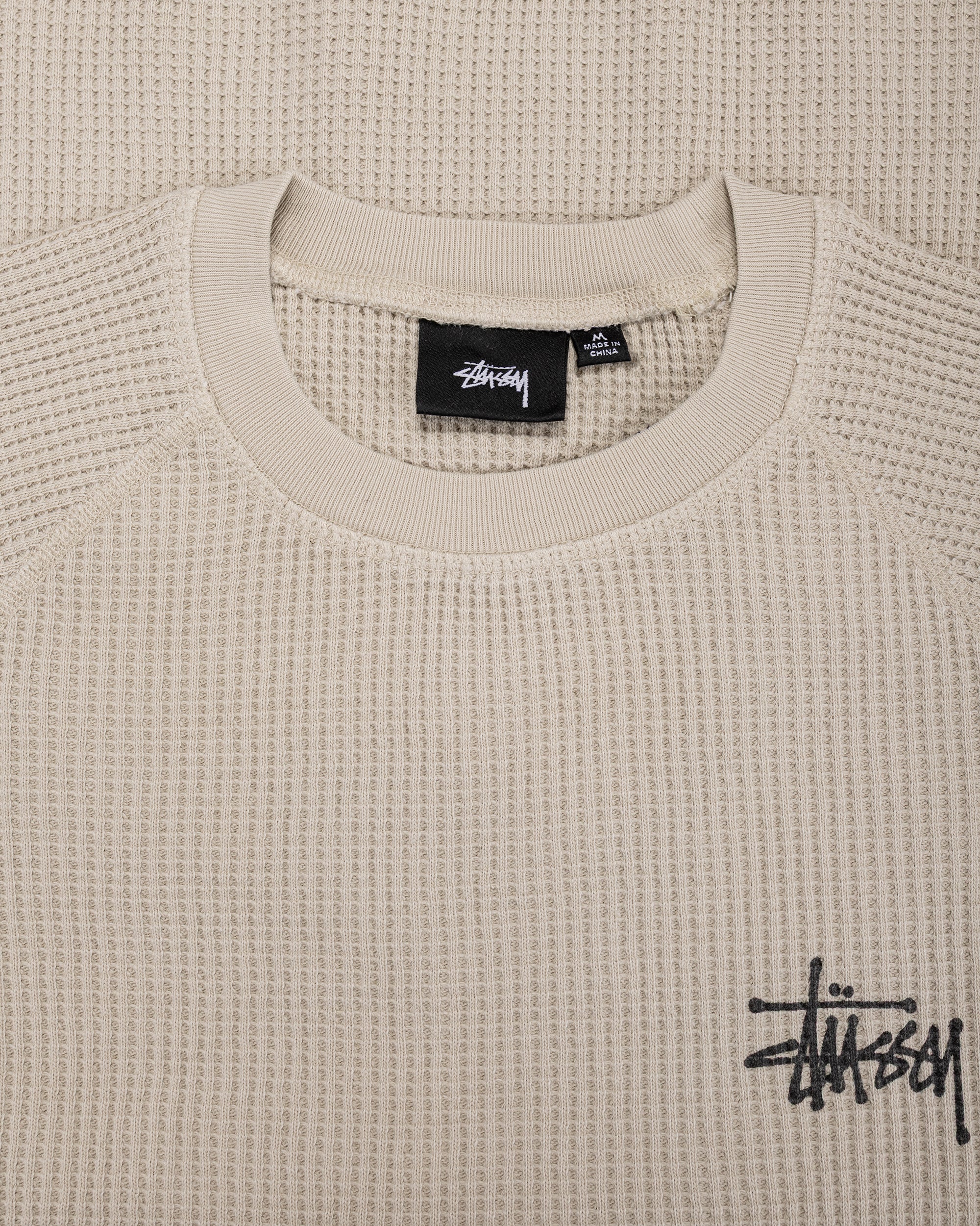 Stüssy Basic Stock Raglan Thermal Bone - Image 4