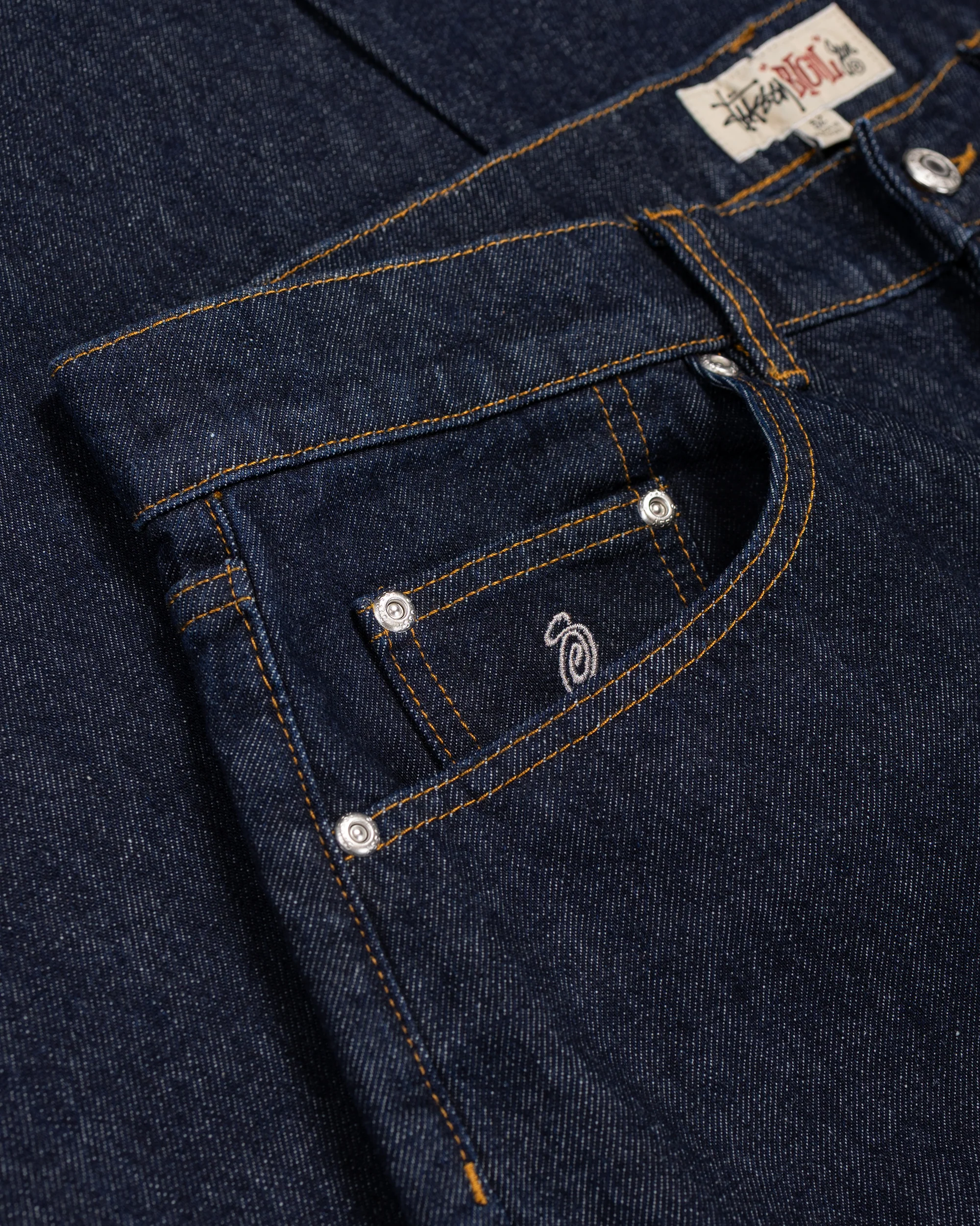 Stüssy Big Ol' Jean Denim Rinsed Indigo - Image 5