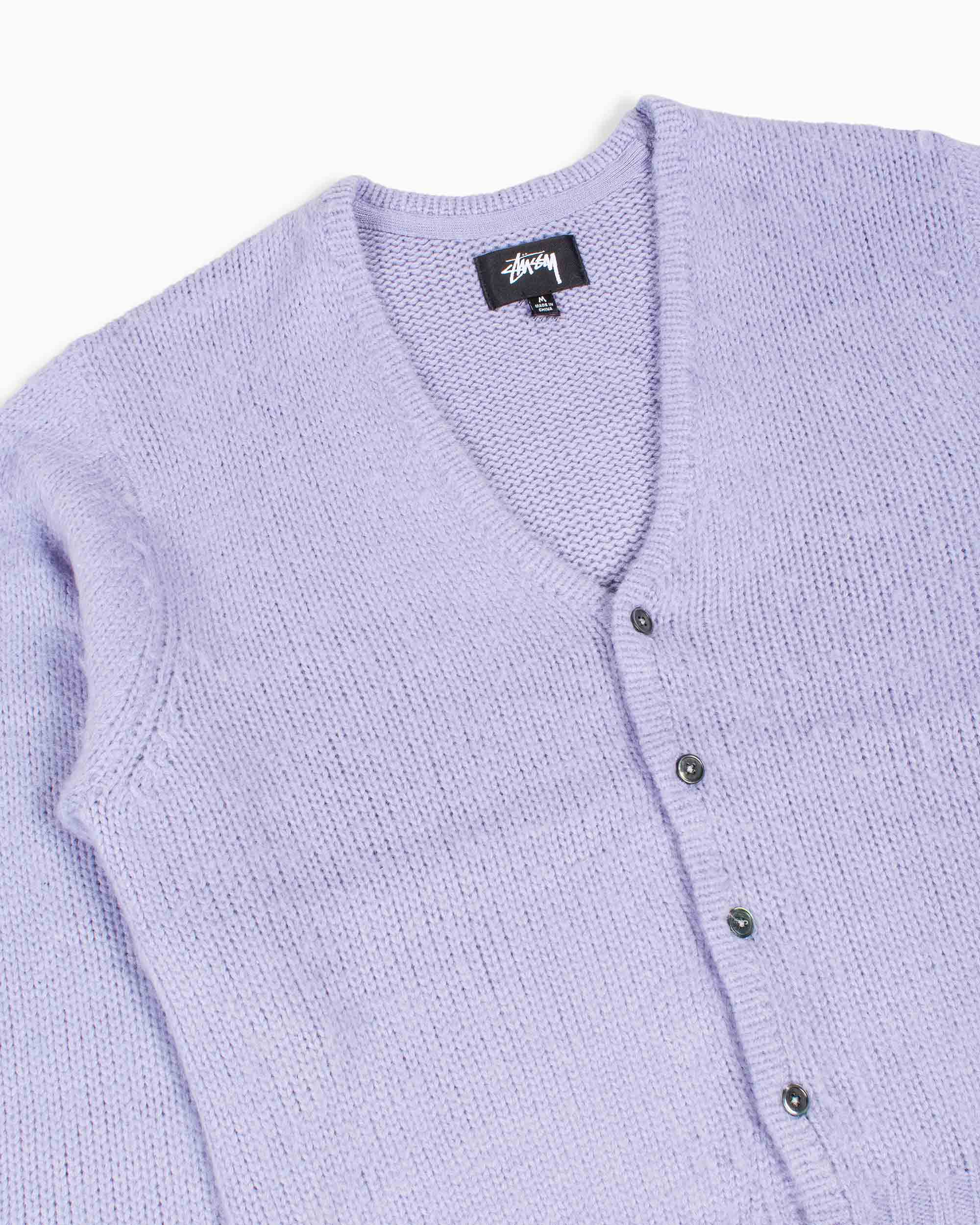 Stüssy Brushed Cardigan Lavender - Image 5