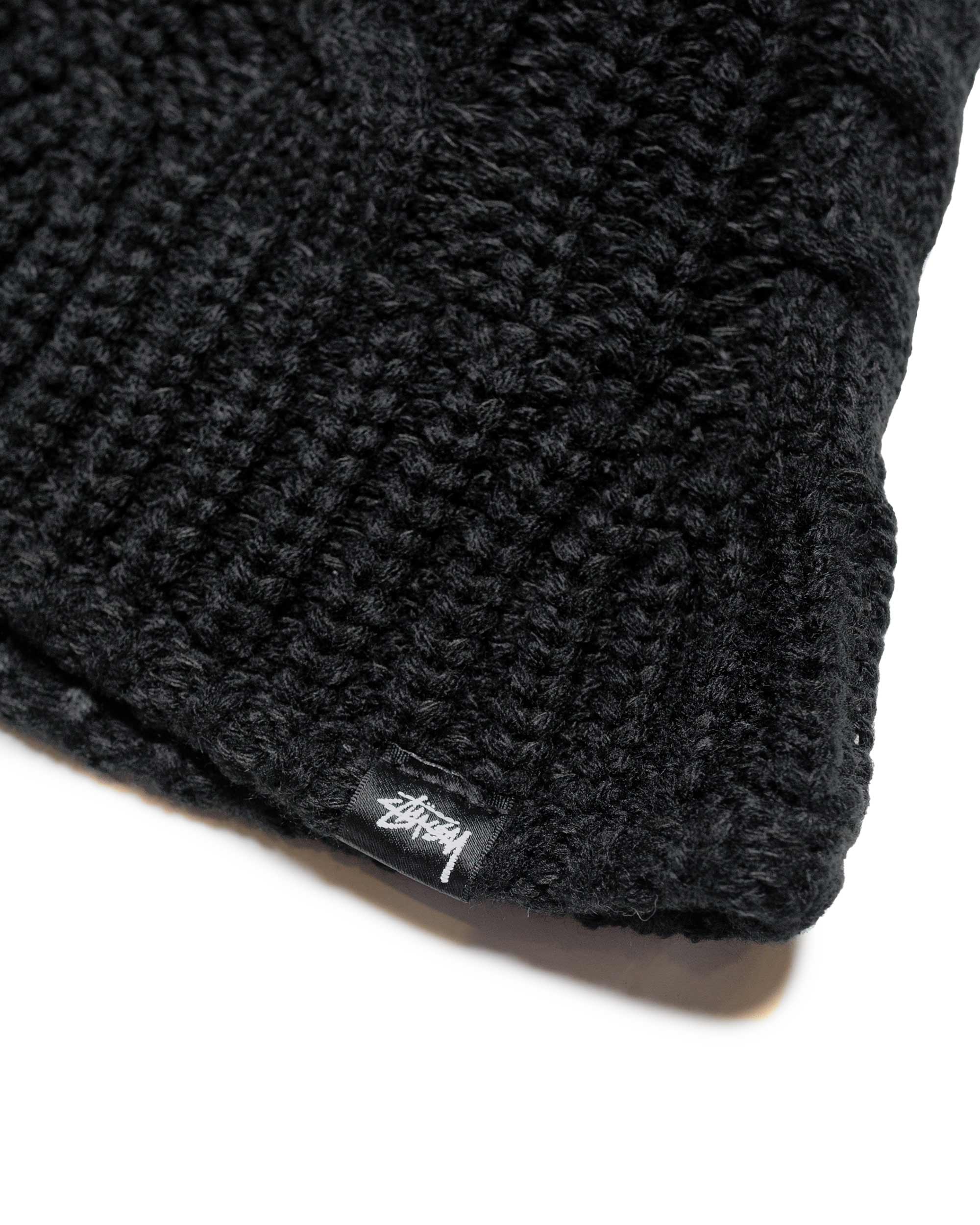 Stüssy Cable Knit Bucket Hat Black - Image 2