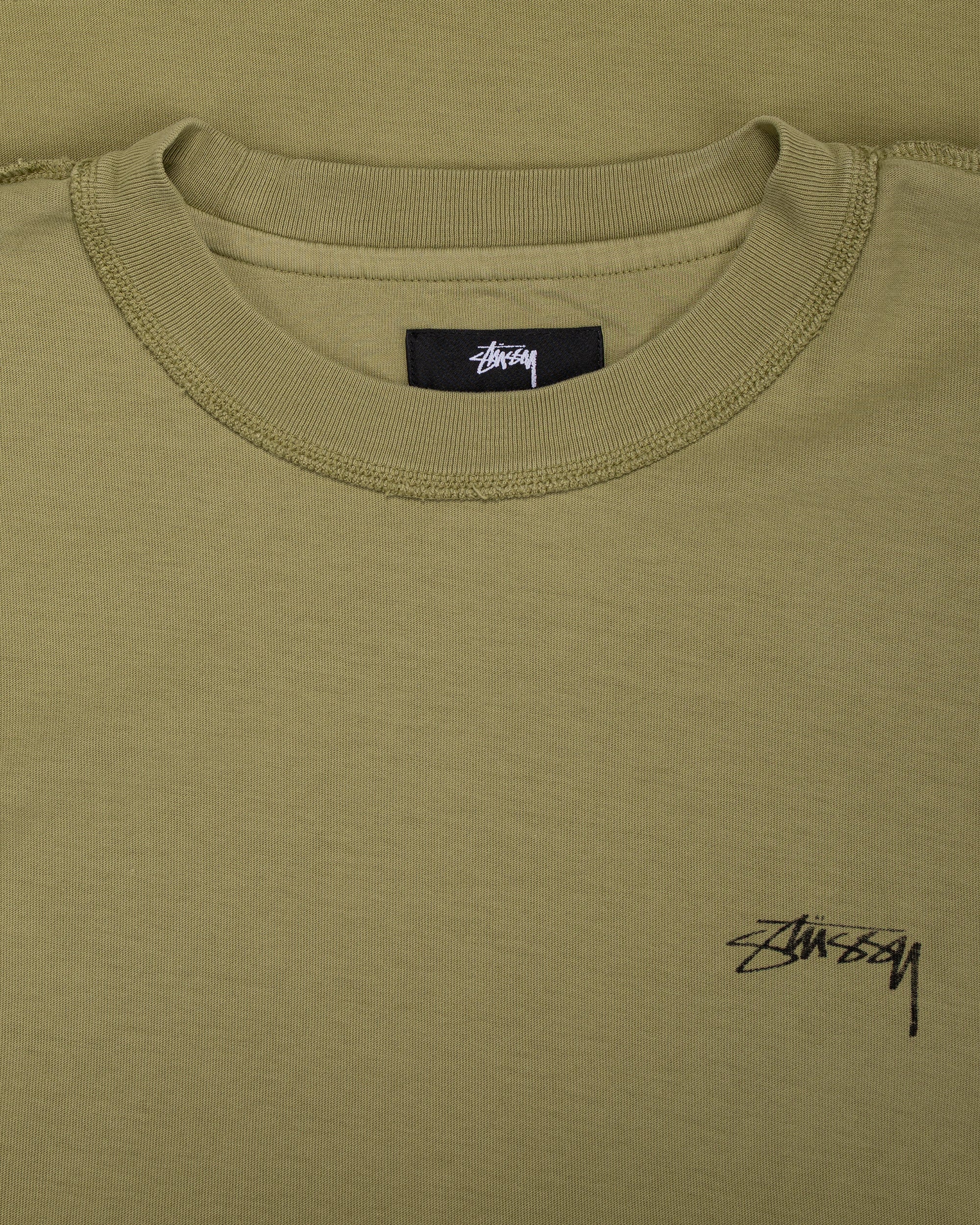 Stüssy Lazy Tee Light Olive - Image 2