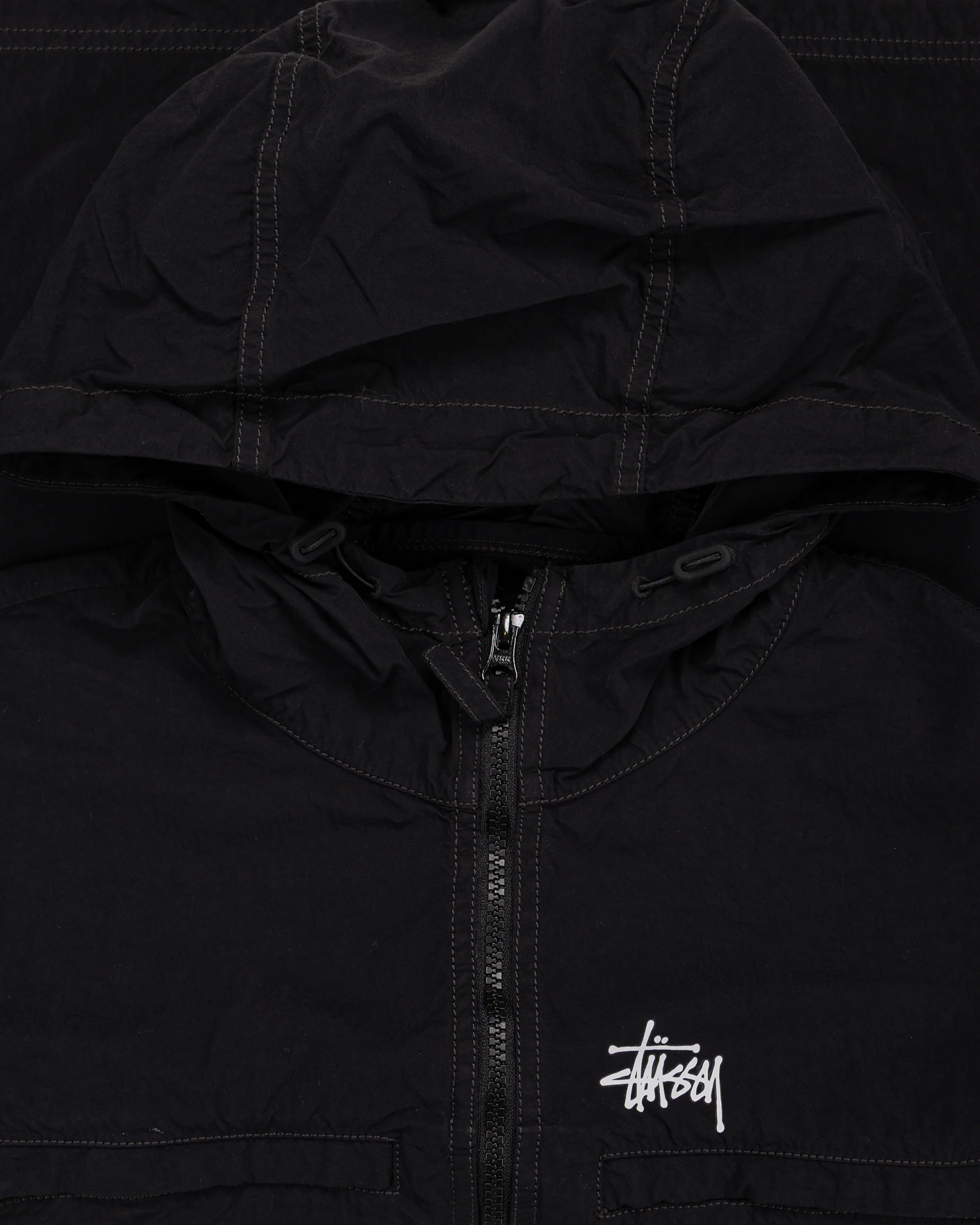 Stüssy Lightweight Hooded Jacket Black - Image 2