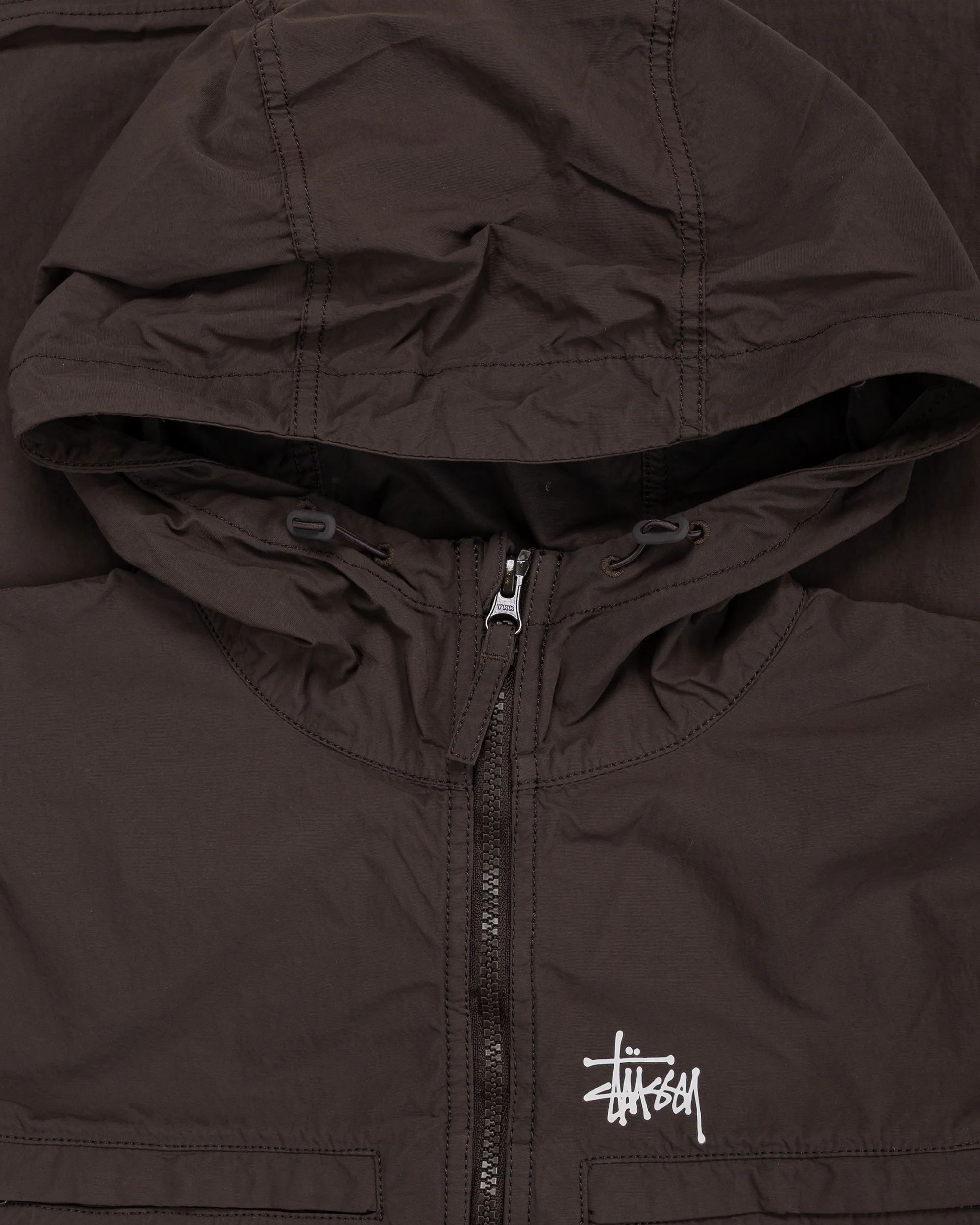 Stüssy Lightweight Hooded Jacket Brown - Image 2